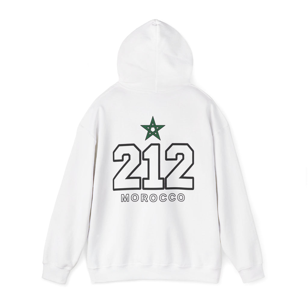 Hoodie Morocco 212 — Sweat à Capuche Vintage Numéro Maroc - LUMÏA