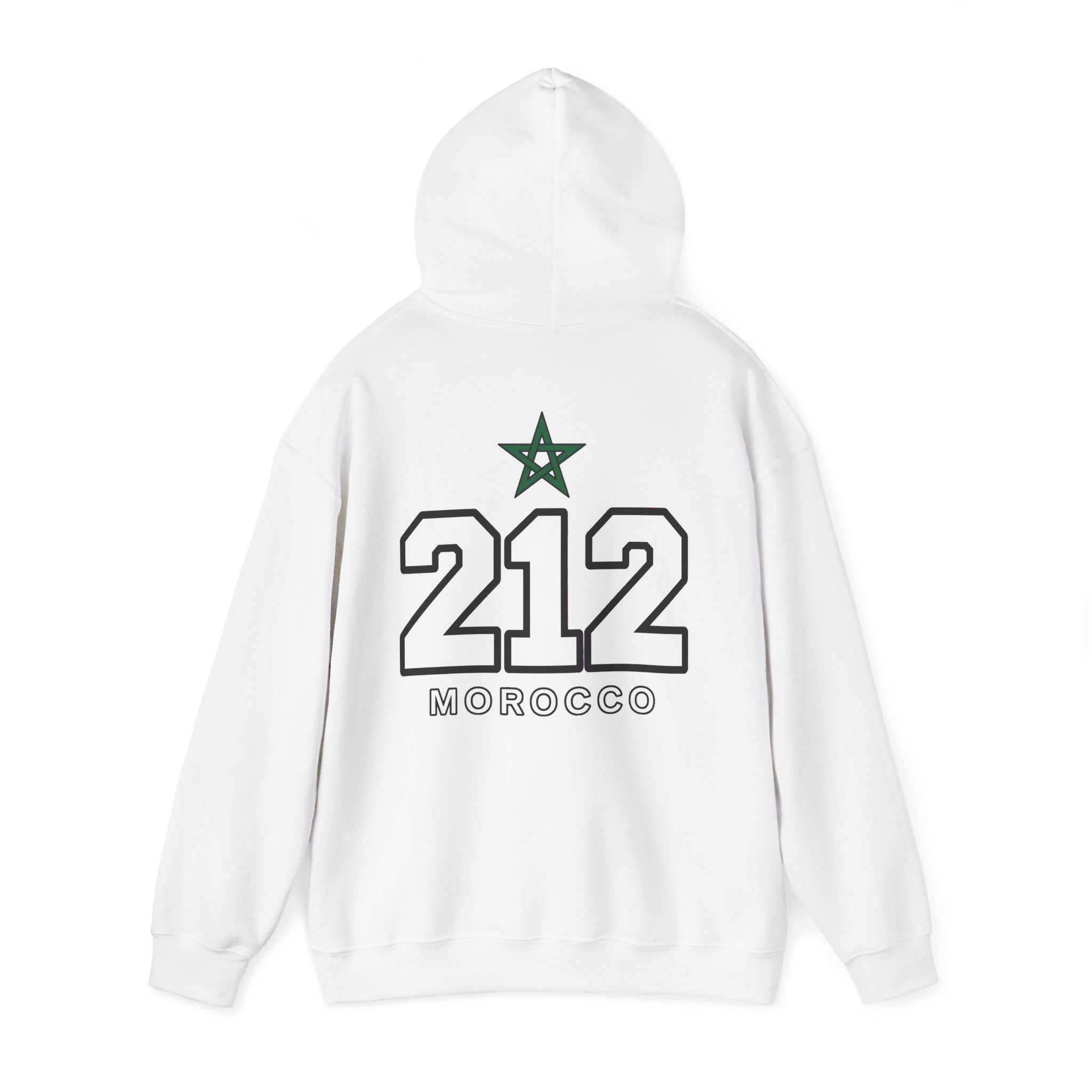 Hoodie Morocco 212 — Sweat à Capuche Vintage Numéro Maroc - LUMÏA