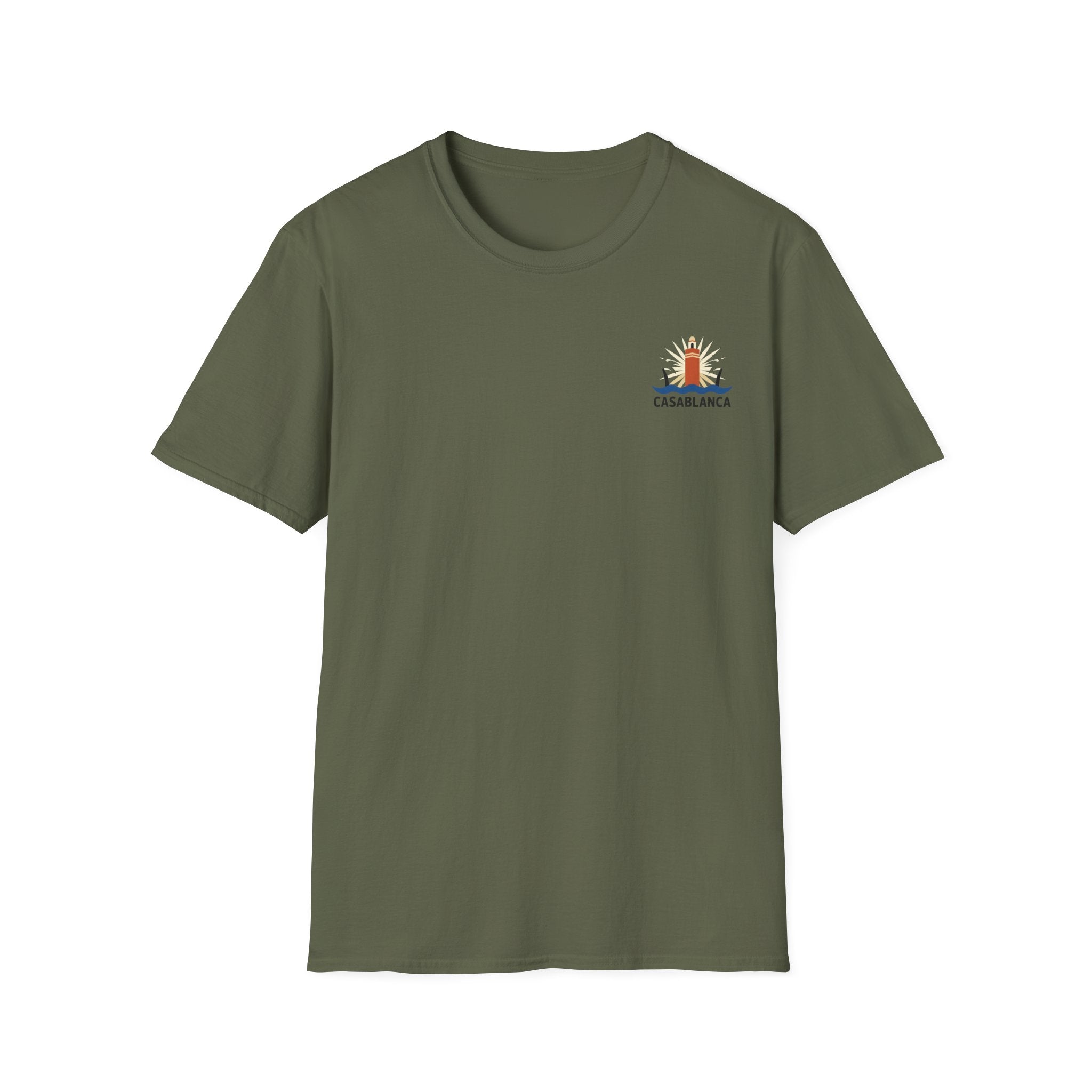 T-shirt Casablanca — Skyline minimaliste de la ville