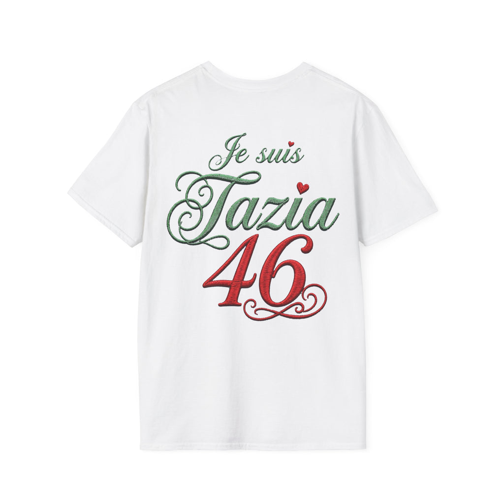 T-Shirt « Je suis Tazia 46 » — Tee Casual Français-Arabe LUMÏA - LUMÏA