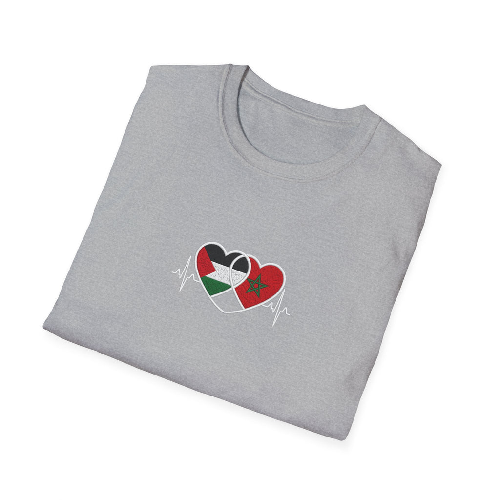 T-shirt Cœurs Maroc Palestine - LUMÏA