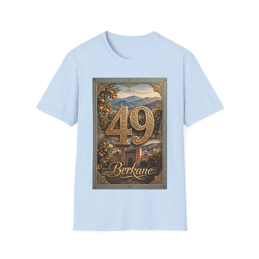 40/49 Birthday Vintage Landscape T‑Shirt — Personalized 'Berkane' Name Retro Number Tee