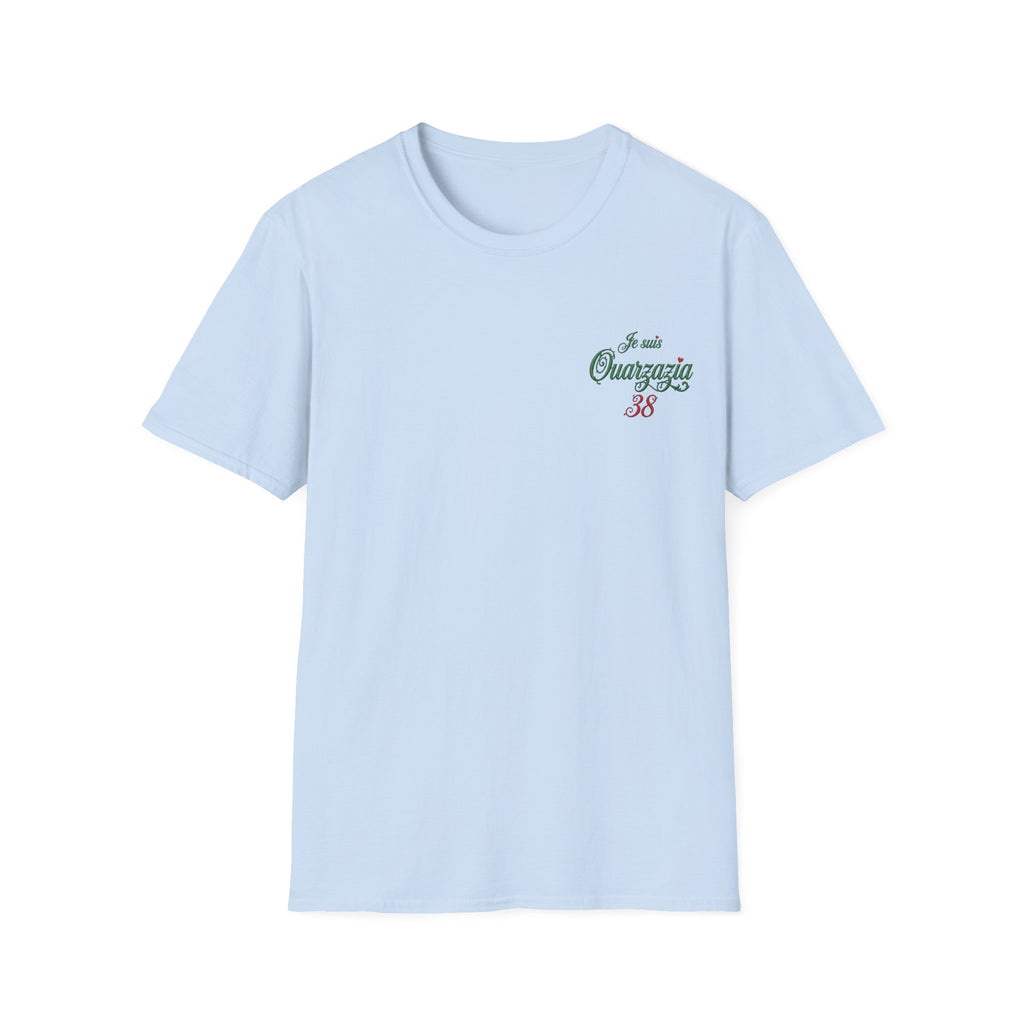 T-Shirt — Je suis Ouazzazia 38 Minimalist Chest Logo - LUMÏA
