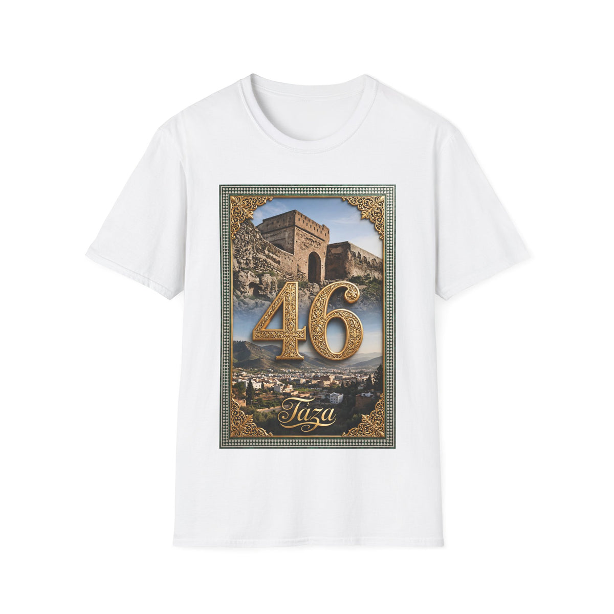 46 Meknès Ramparts T-Shirt — Moroccan Ancient Walls Graphic Tee - LUMÏA