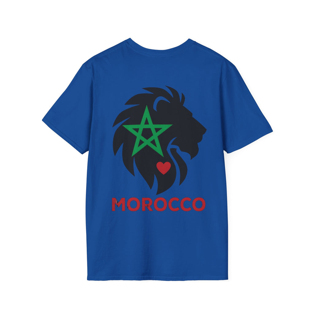 T-shirt Lion du Maroc – Étoile verte et cœur rouge - LUMÏA