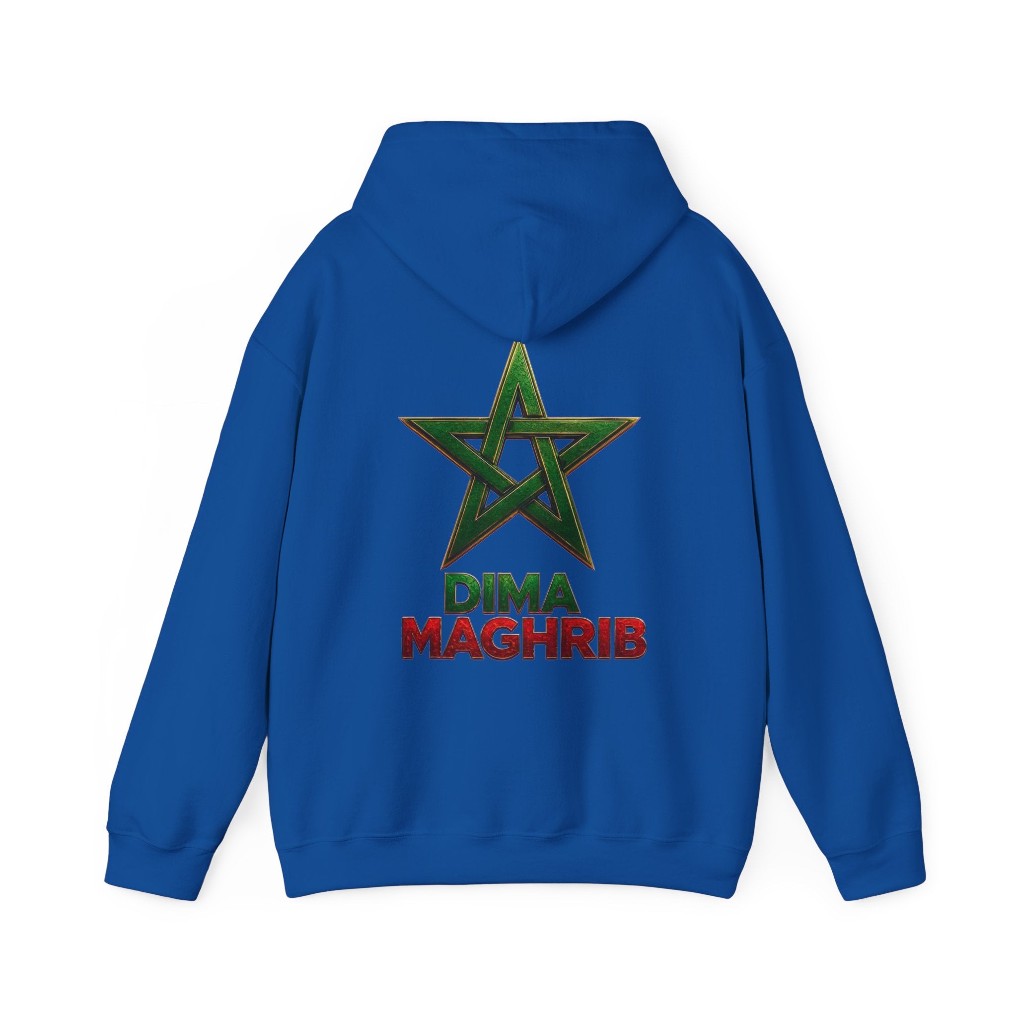 Dima Maghrib Star Hoodie – Moroccan Pride Graphic Pullover - LUMÏA