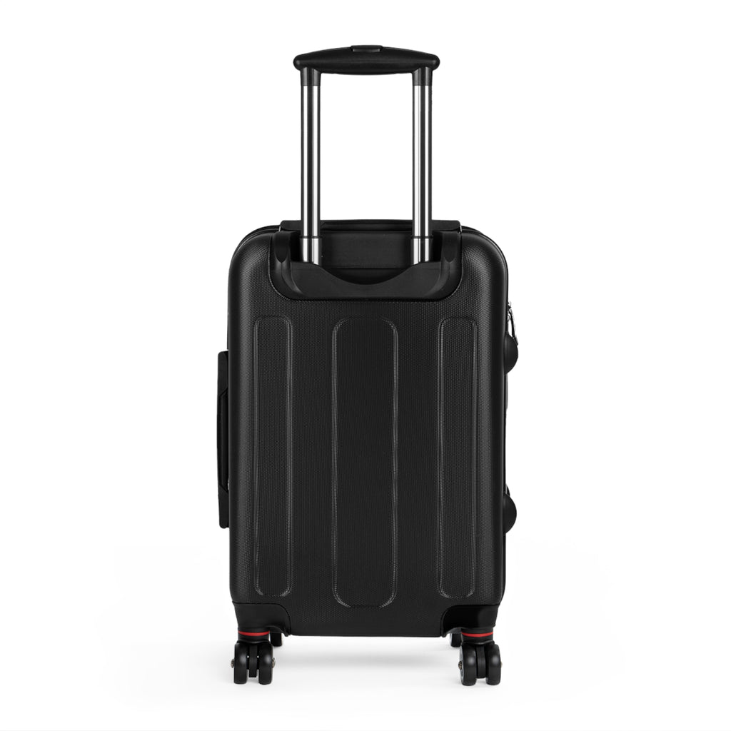 Hard-Side Carry-On Suitcase – Moroccan Pride 'Bzzaf 3la Mok L'Mghrib' with Green Star Map Design