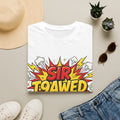 Sir T9awed Comic-Style Graphic T-Shirt