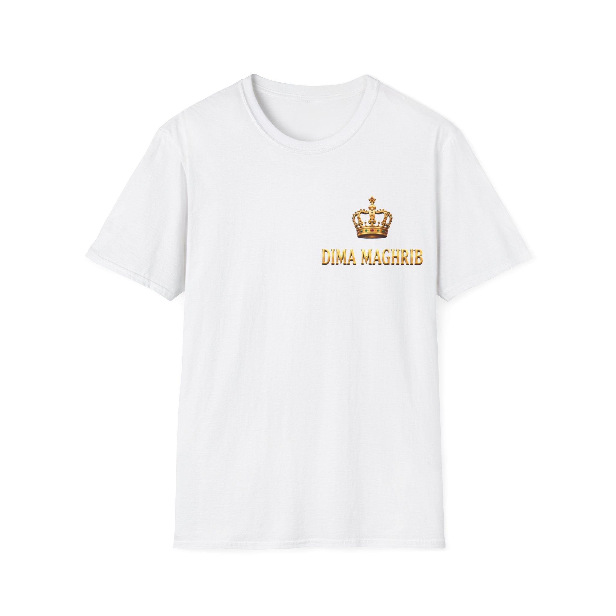 Crown Name T‑Shirt — "Dima Maghre" Embroidered Royal Chest Tee