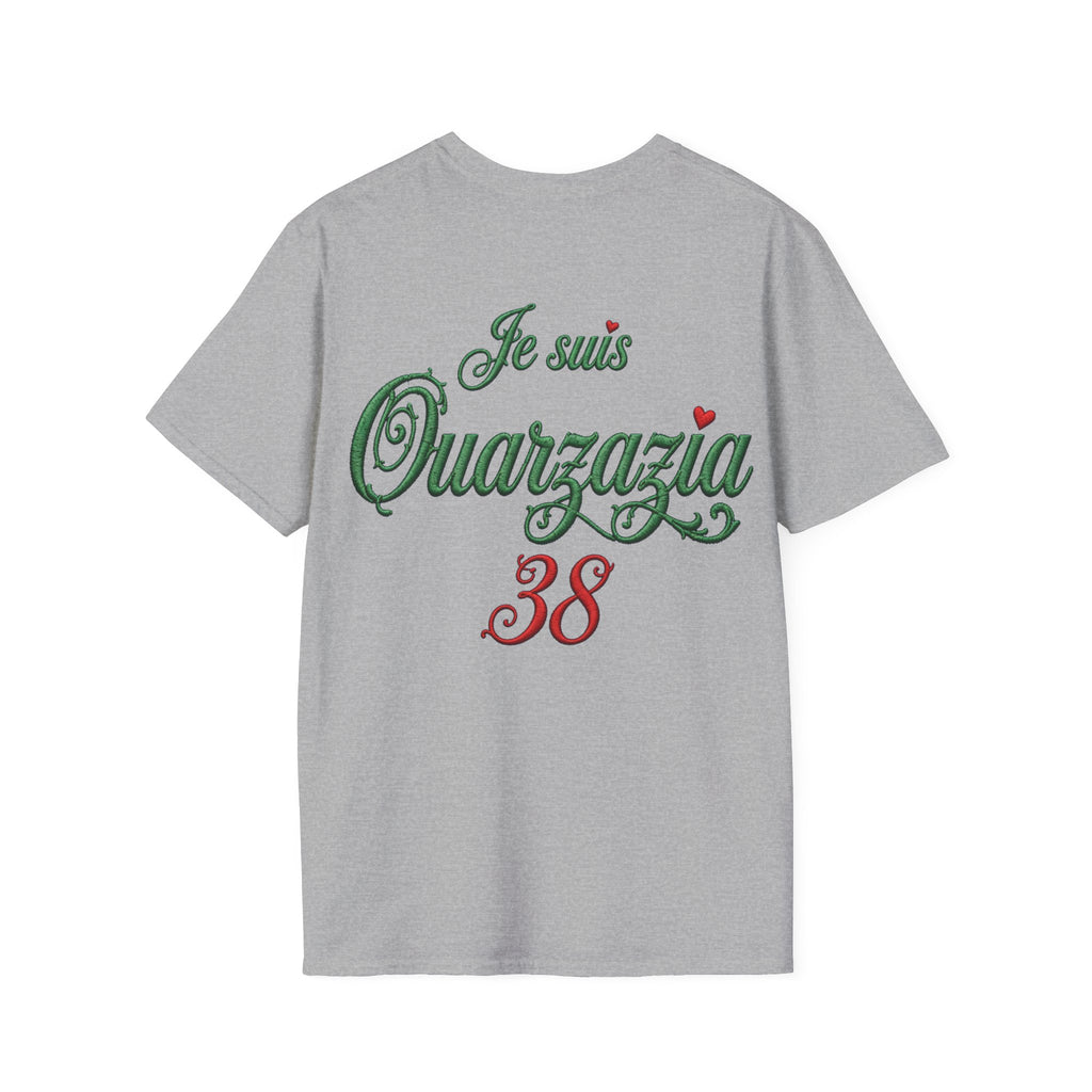 T-Shirt — Je suis Ouazzazia 38 Minimalist Chest Logo - LUMÏA