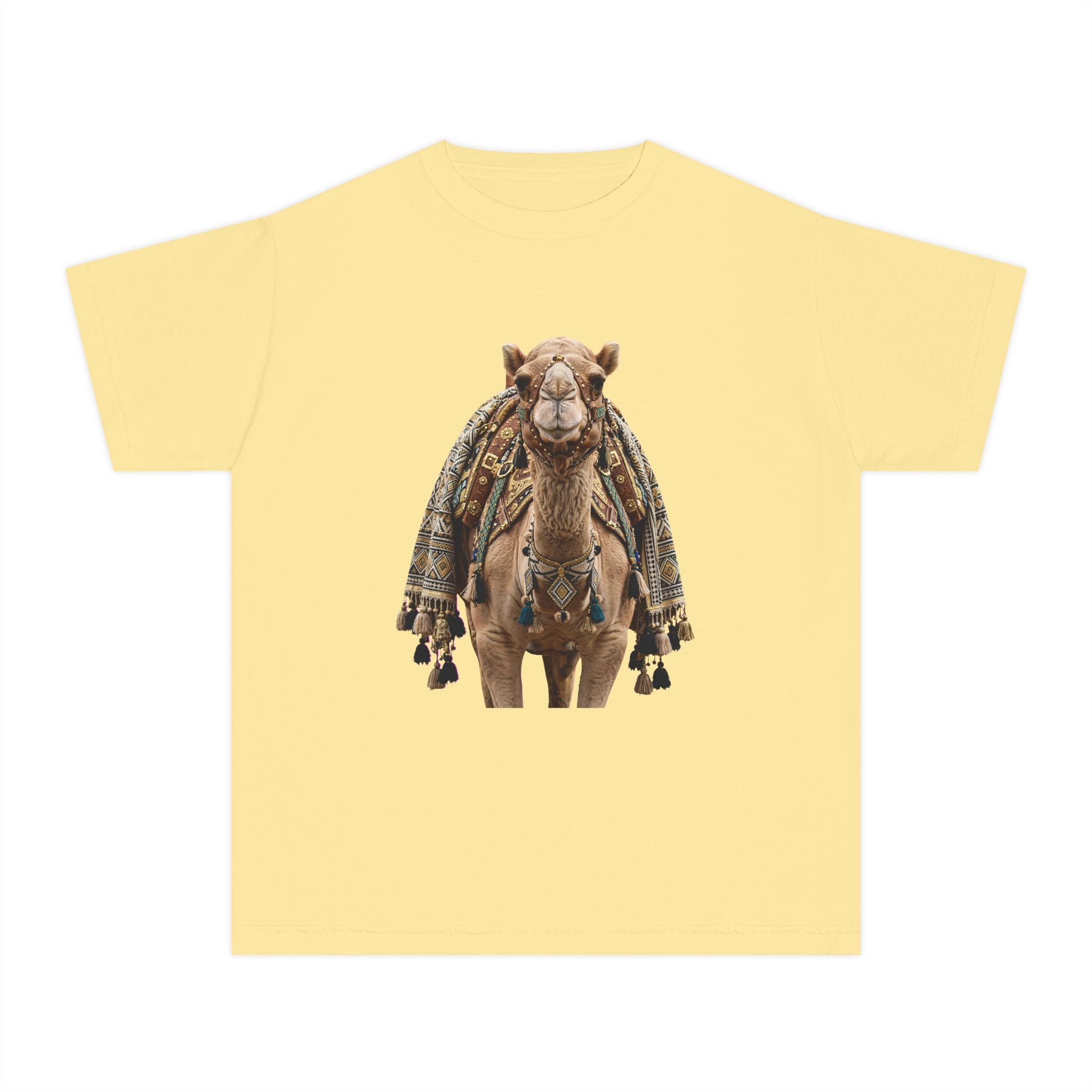 Youth Tee — Cute Camel Graphic Shirt (Boho Desert Vibe)
