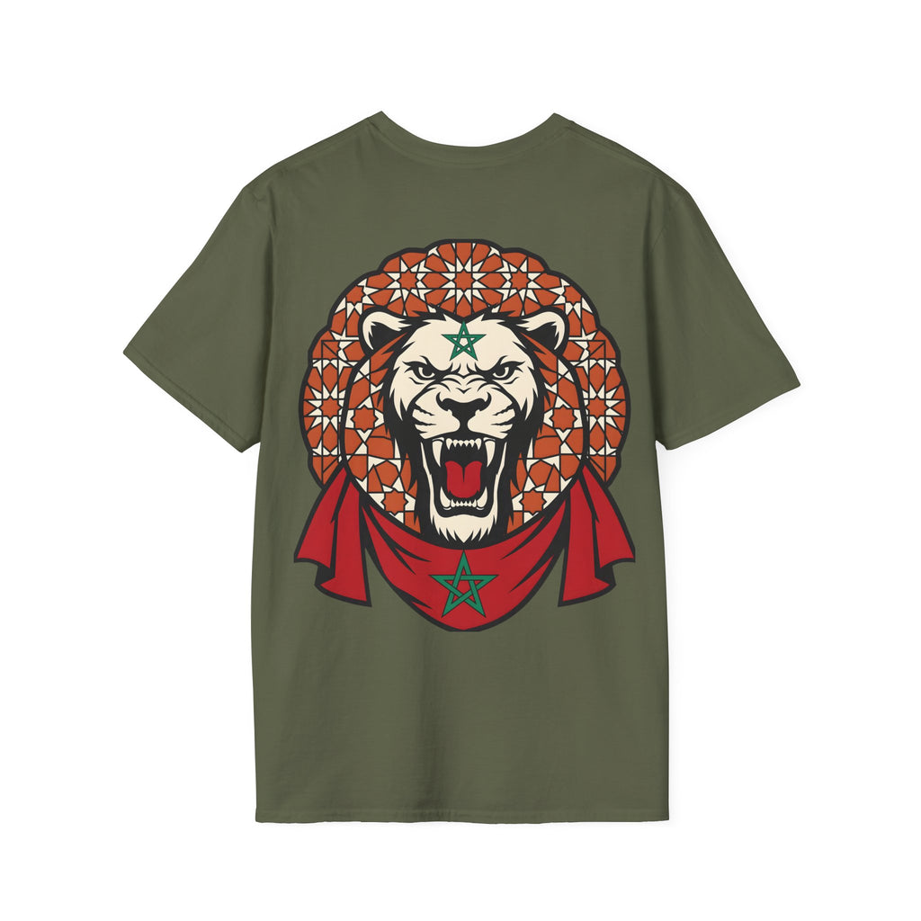 T-shirt Lion du Maroc, mosaïque et force - LUMÏA