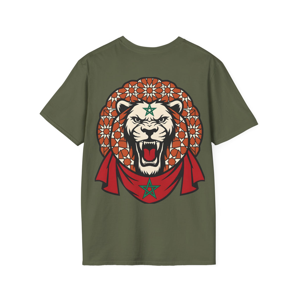 T-shirt Lion du Maroc, mosaïque et force - LUMÏA