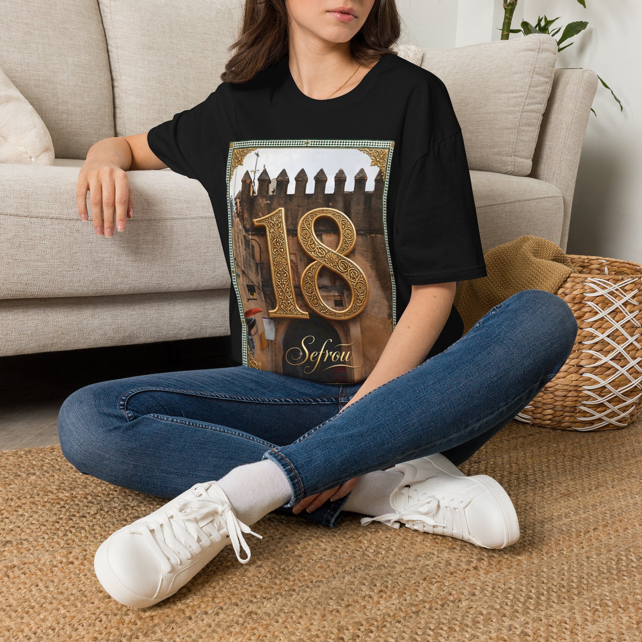 18th Birthday Tee — Elegant Gold Number Birthday T-Shirt - LUMÏA