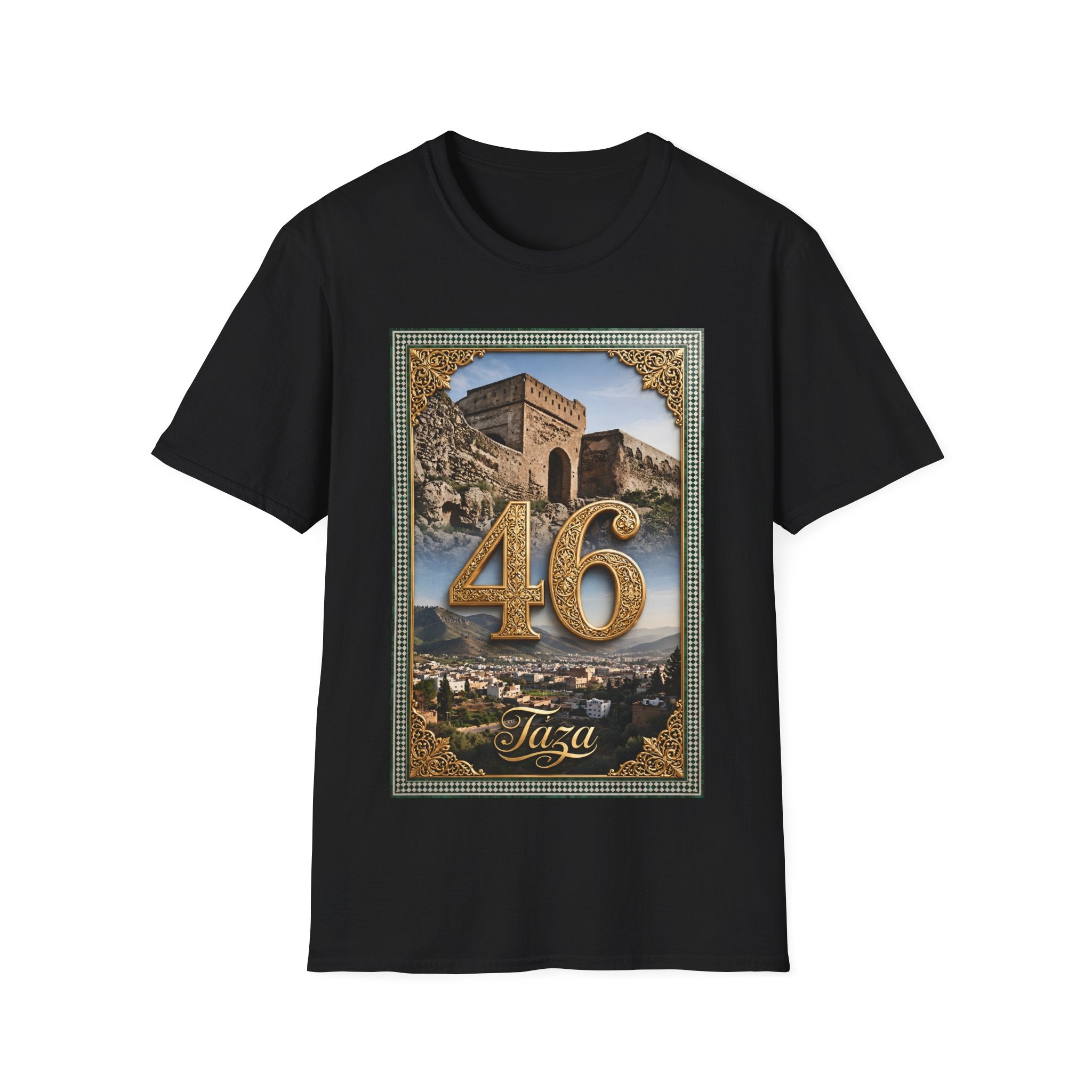 46 Meknès Ramparts T-Shirt — Moroccan Ancient Walls Graphic Tee - LUMÏA