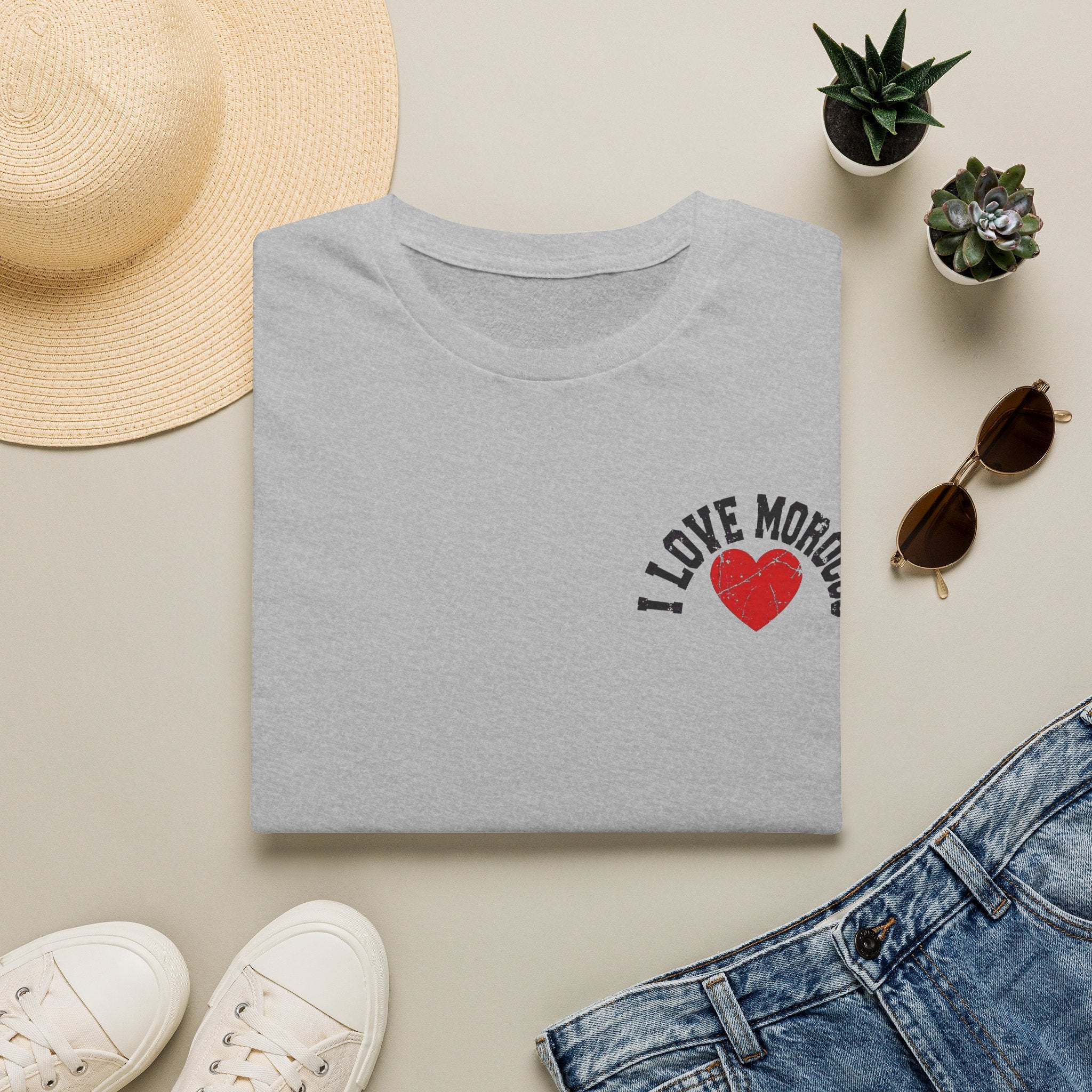 I Love Morocco Heart T-Shirt — Casual Travel Souvenir Tee - LUMÏA