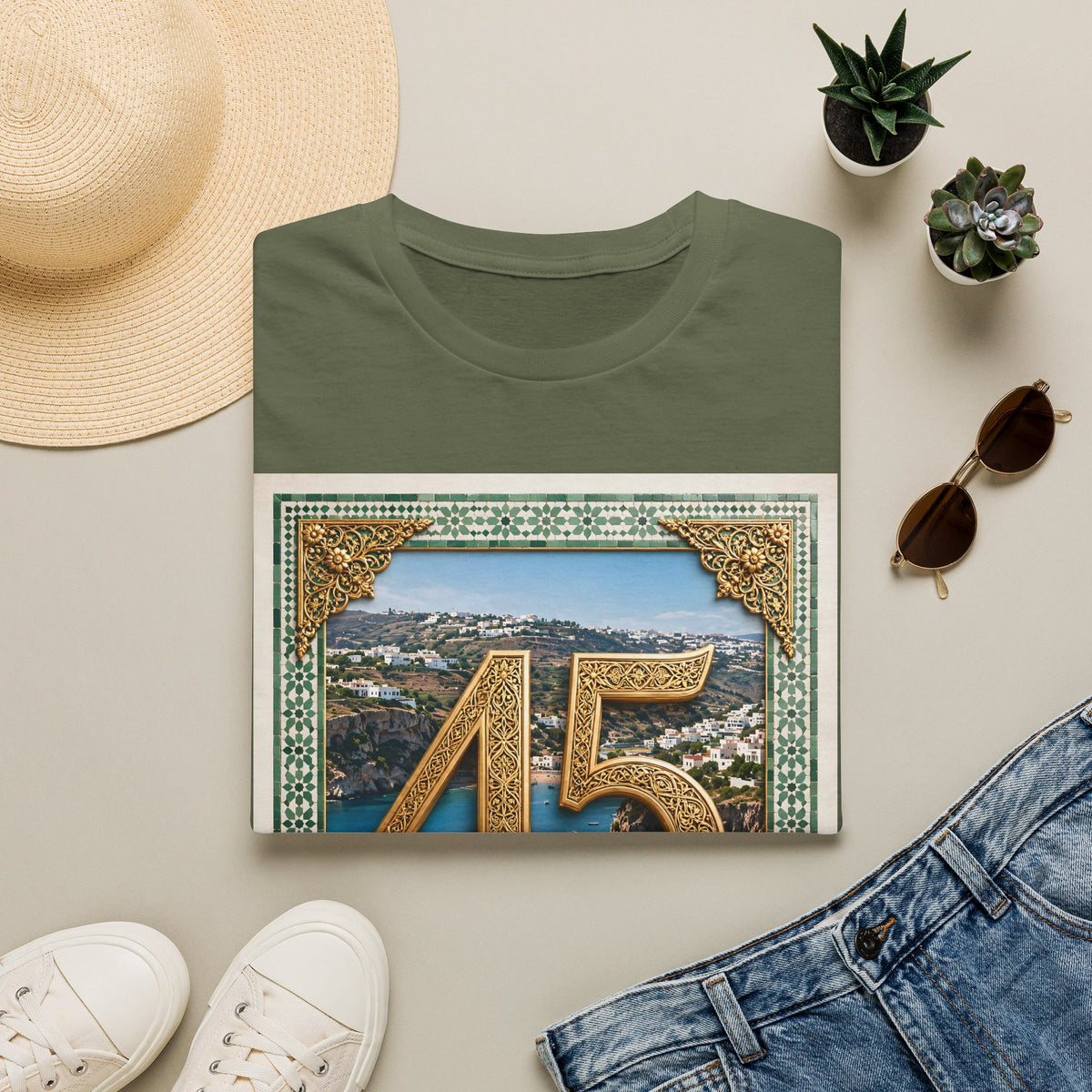 45 Al Hoceima Morocco Vintage Travel T-Shirt - LUMÏA
