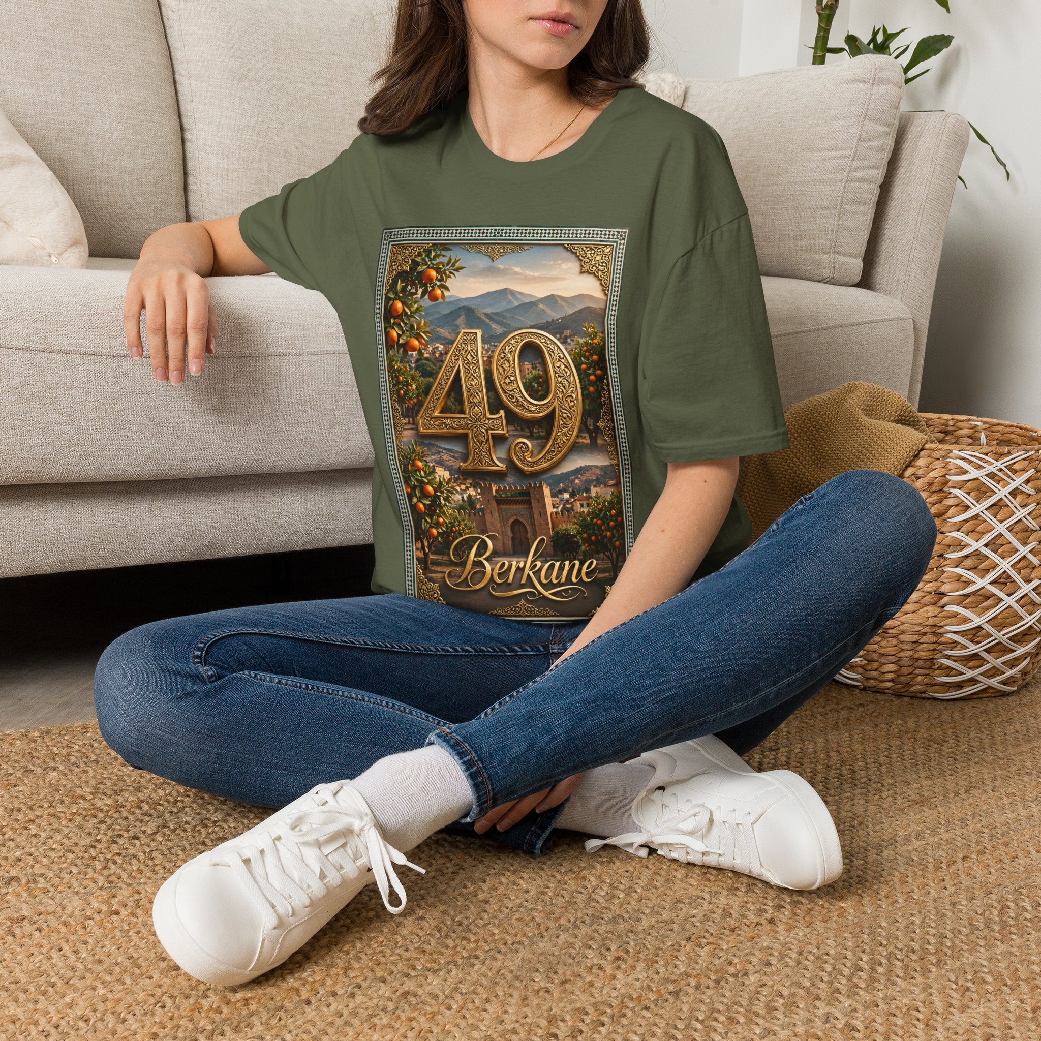 Vintage Floral Number T‑Shirt — Personalized 40/49 Birthday Tee - LUMÏA