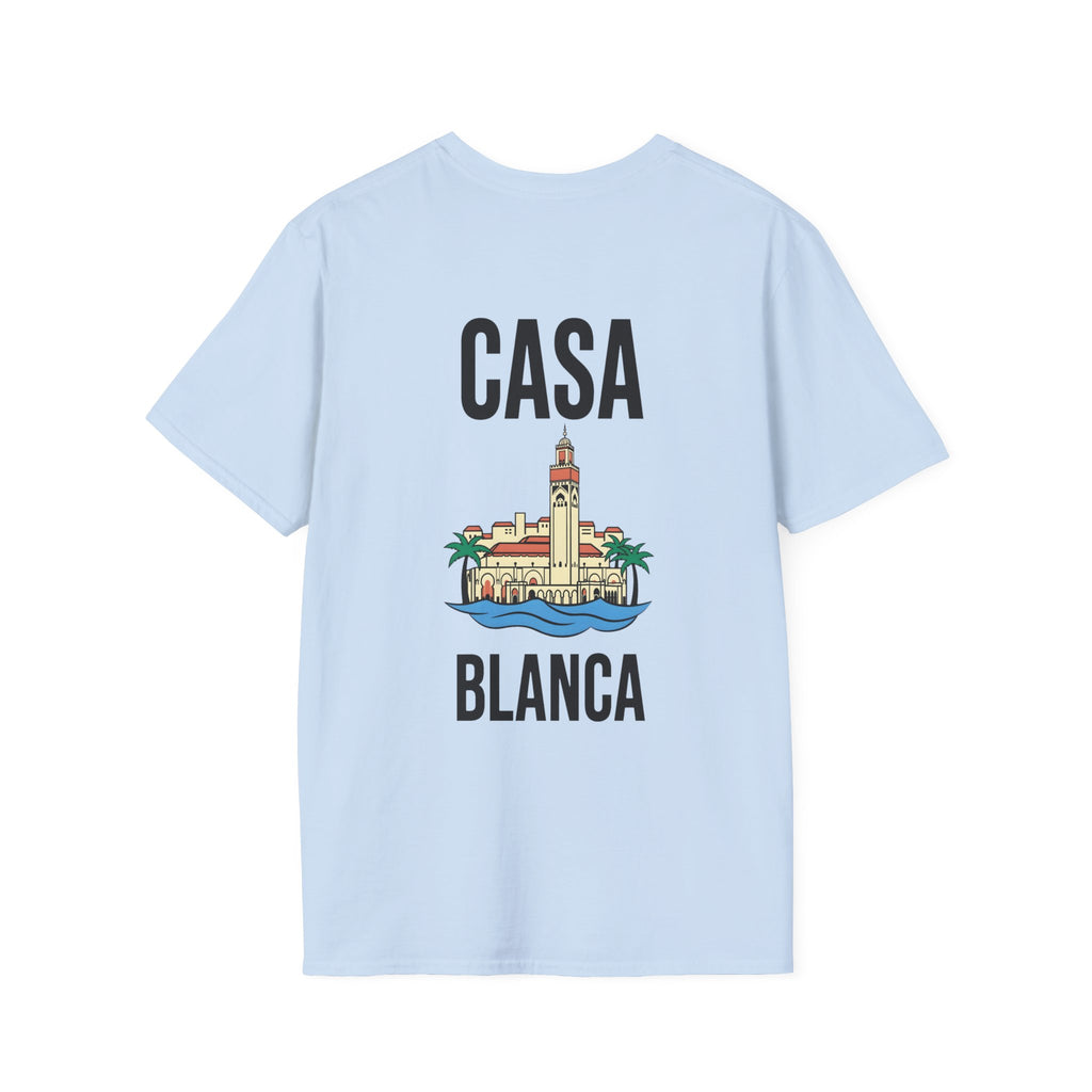 T-shirt Casablanca — Skyline minimaliste de la ville