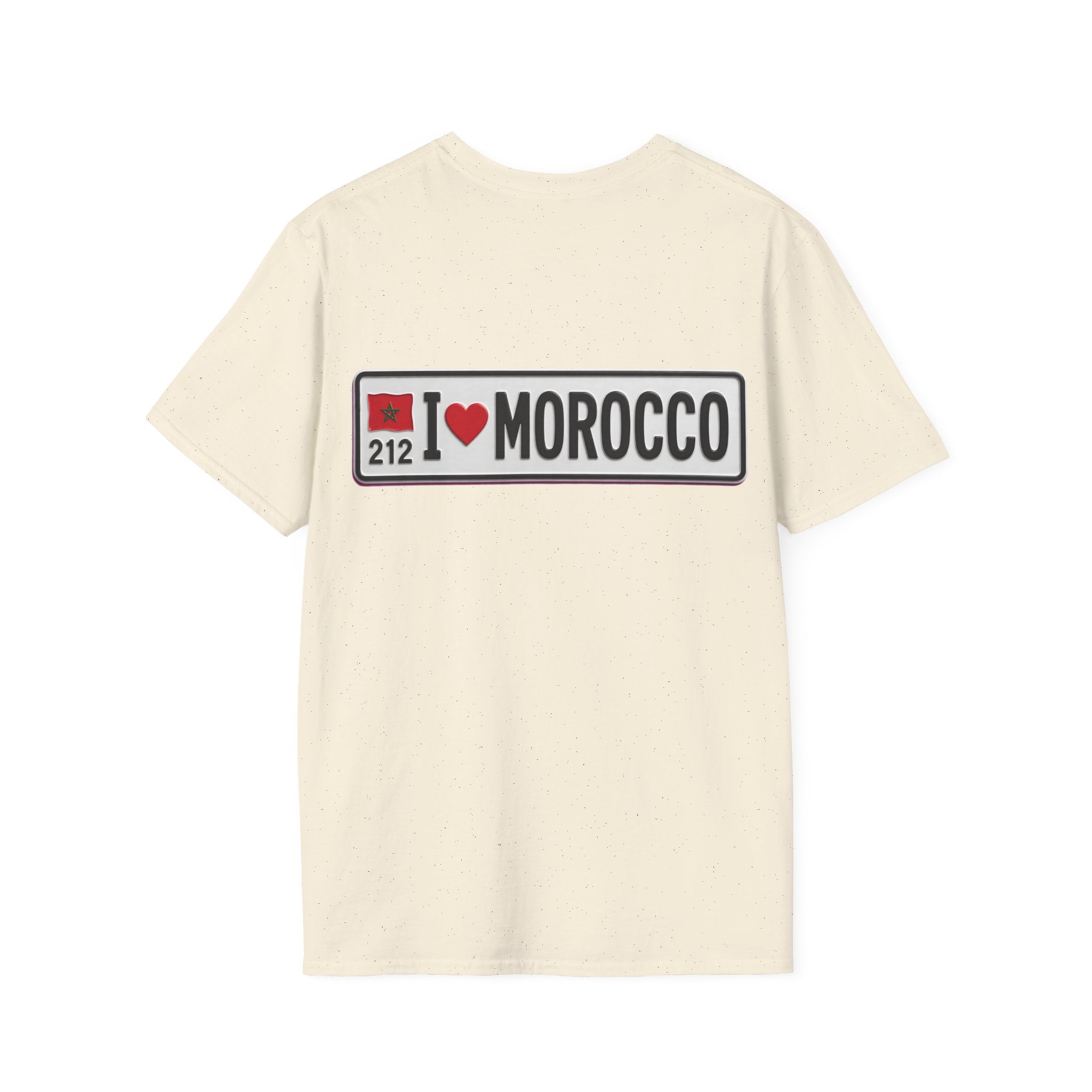 Morocco 212 License Plate T-Shirt — Minimal Vintage Auto Tee