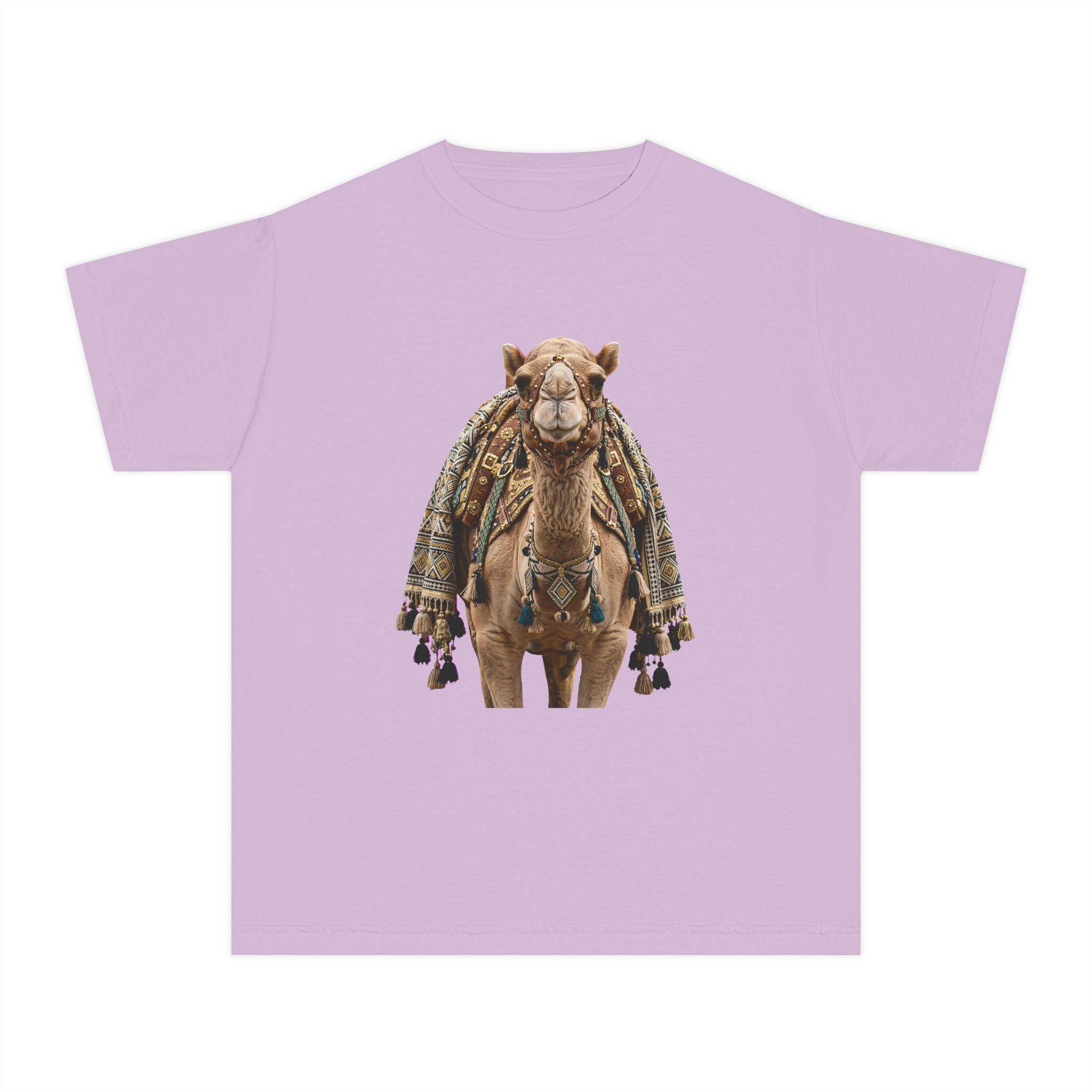 Youth Tee — Cute Camel Graphic Shirt (Boho Desert Vibe)