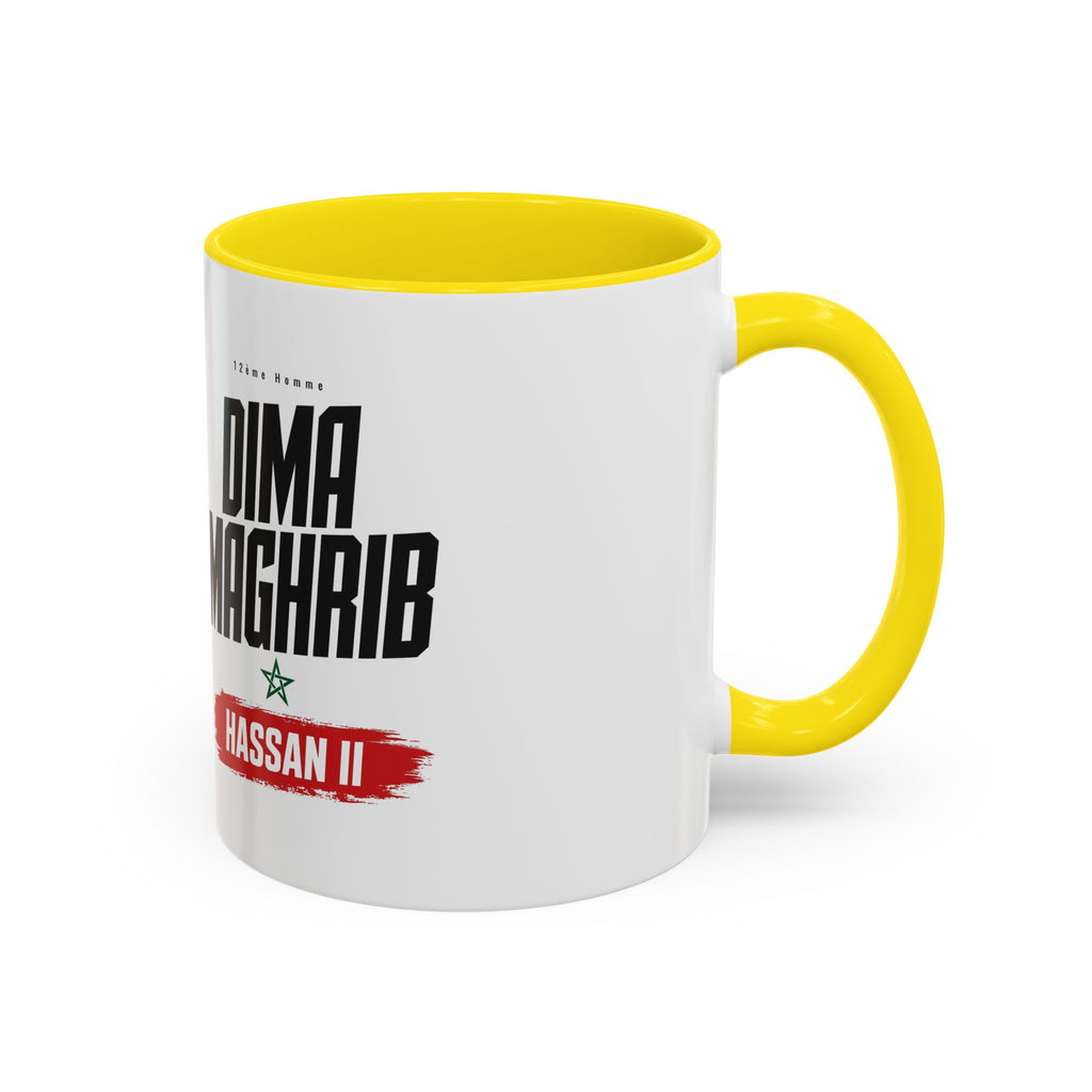 Dima Maghrib Coffee Mug — Hassan II Moroccan Pride Accent Mug