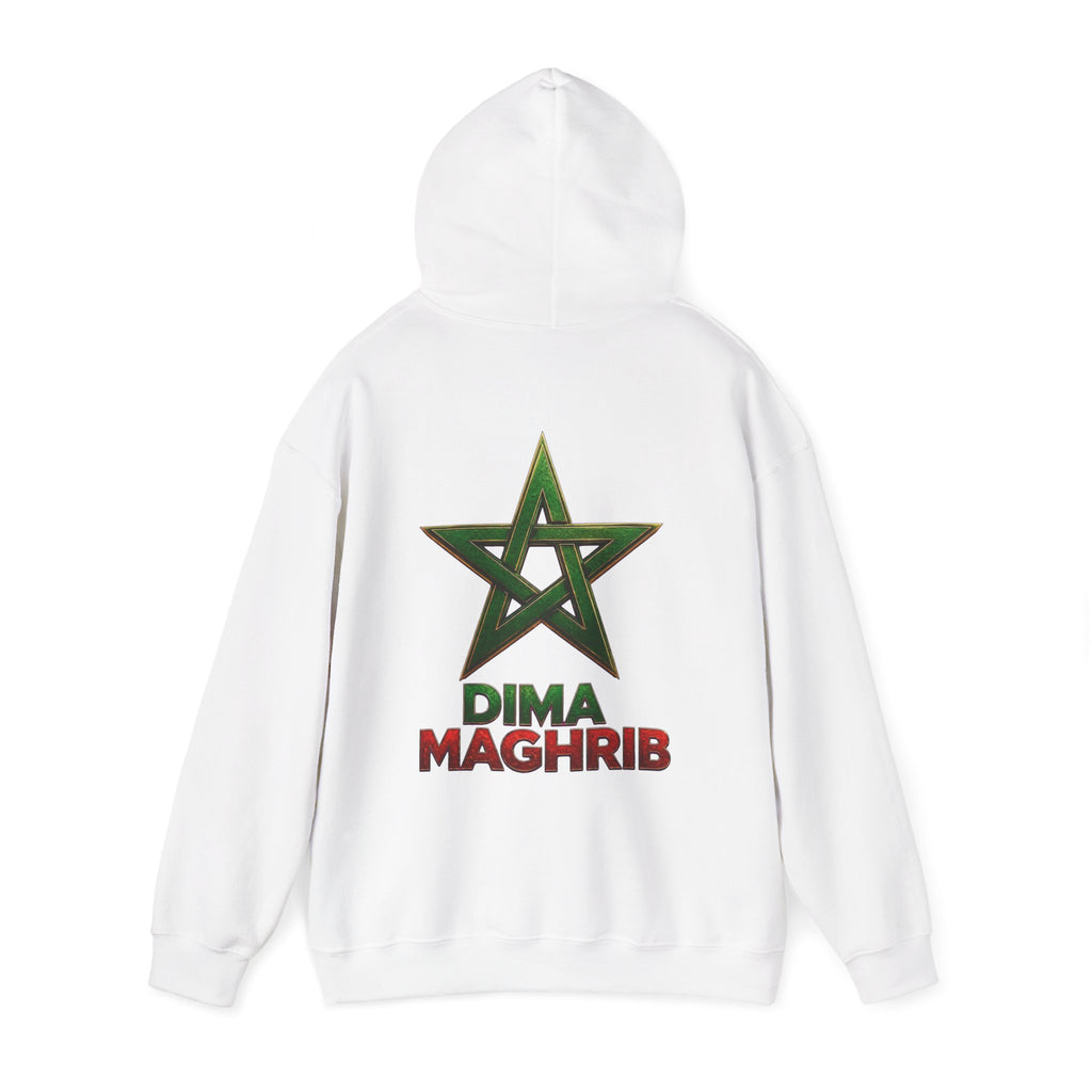 Dima Maghrib Star Hoodie – Moroccan Pride Graphic Pullover - LUMÏA