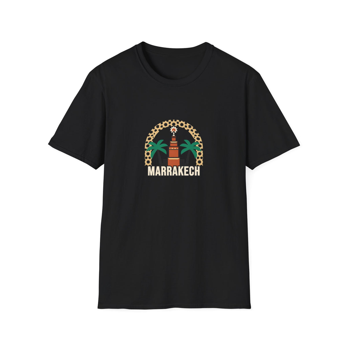 T-shirt Marrakech Palmiers — Souvenir de voyage au Maroc