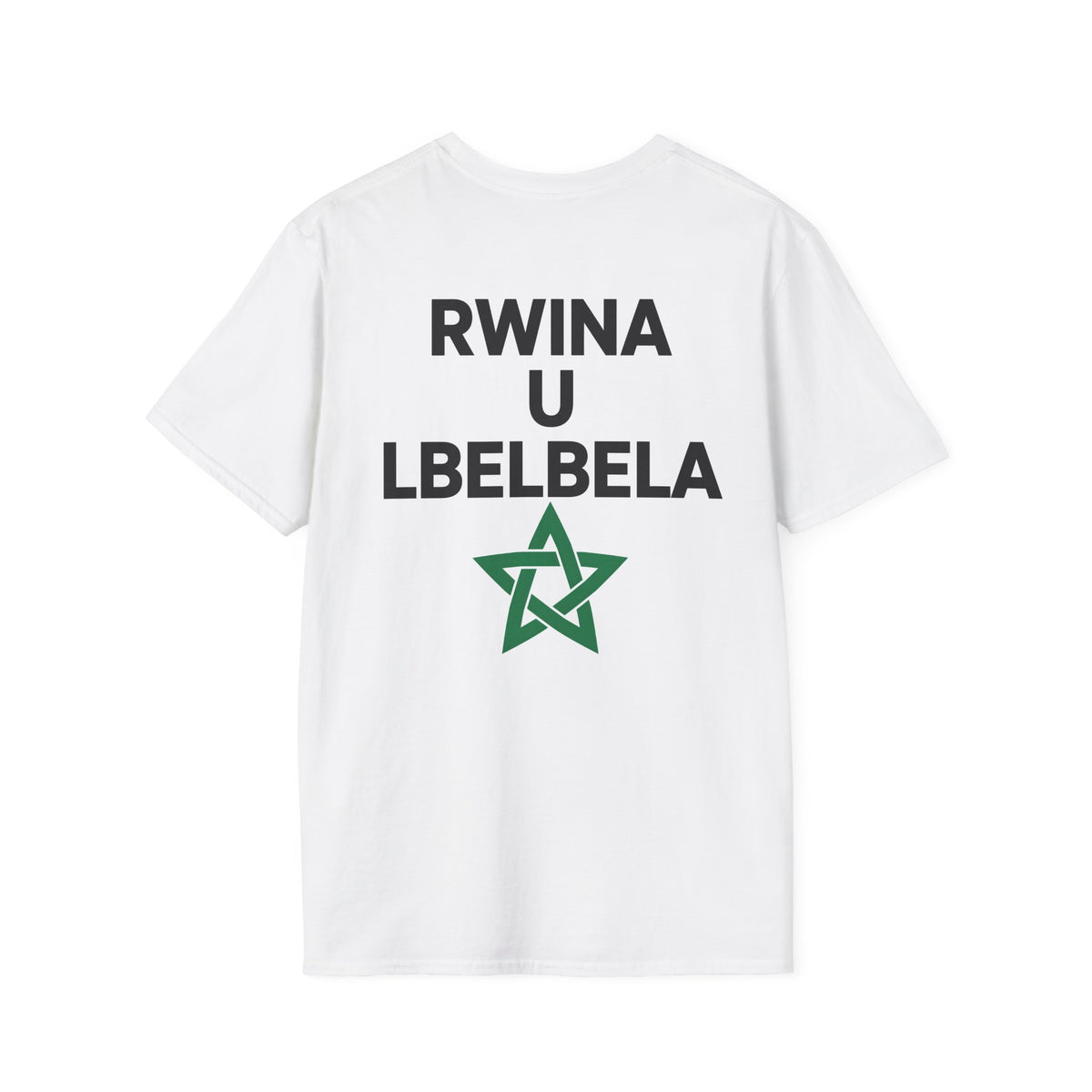 Rwina U Lbelela T-Shirt — Moroccan Pride Graphic Tee with Green Star - LUMÏA