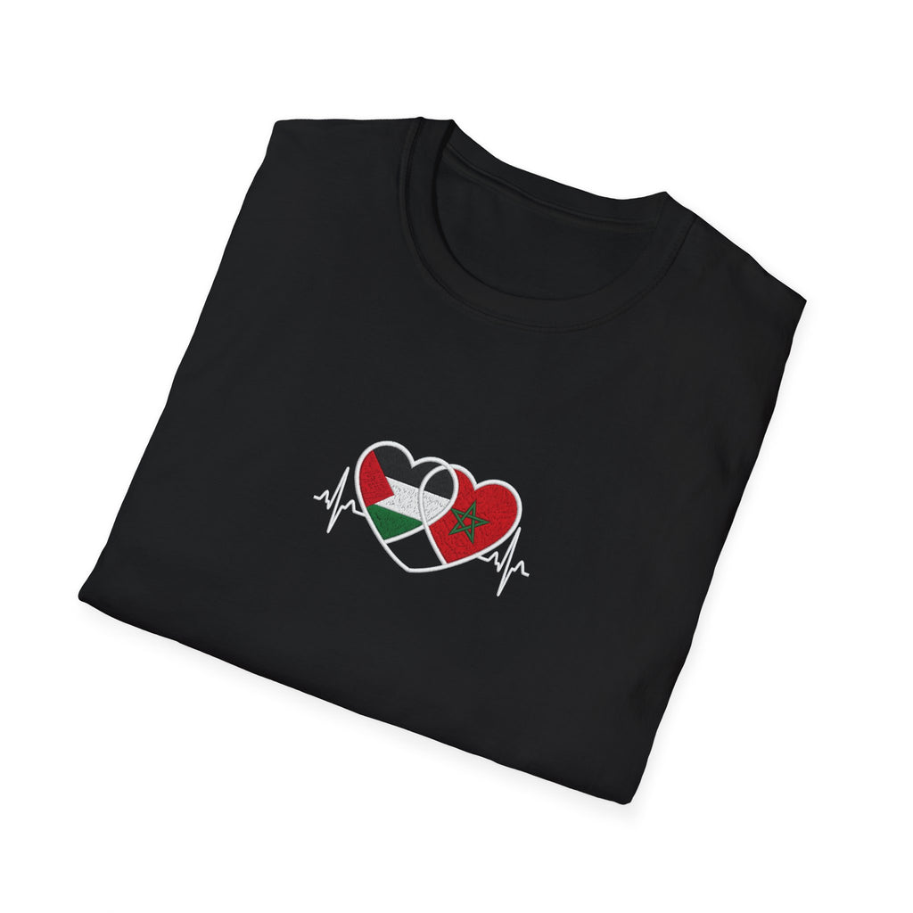 T-shirt Cœurs Maroc Palestine - LUMÏA