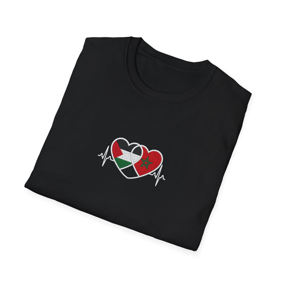 T-shirt Cœurs Maroc Palestine - LUMÏA