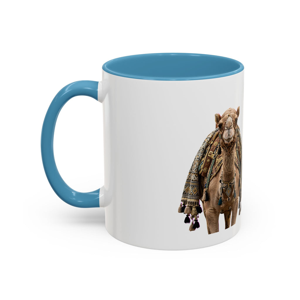 Boho Camel & Palm Accent Coffee Mug – 11/15oz Rustic Desert Travel Tea Cup