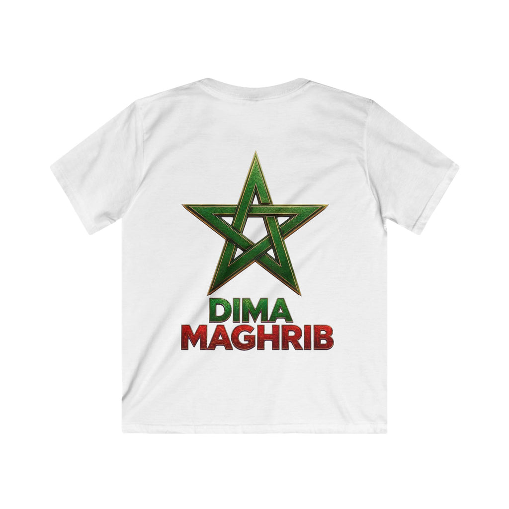Kids Tee — Moroccan Star Crest “Dima Maghrib” Youth T‑Shirt