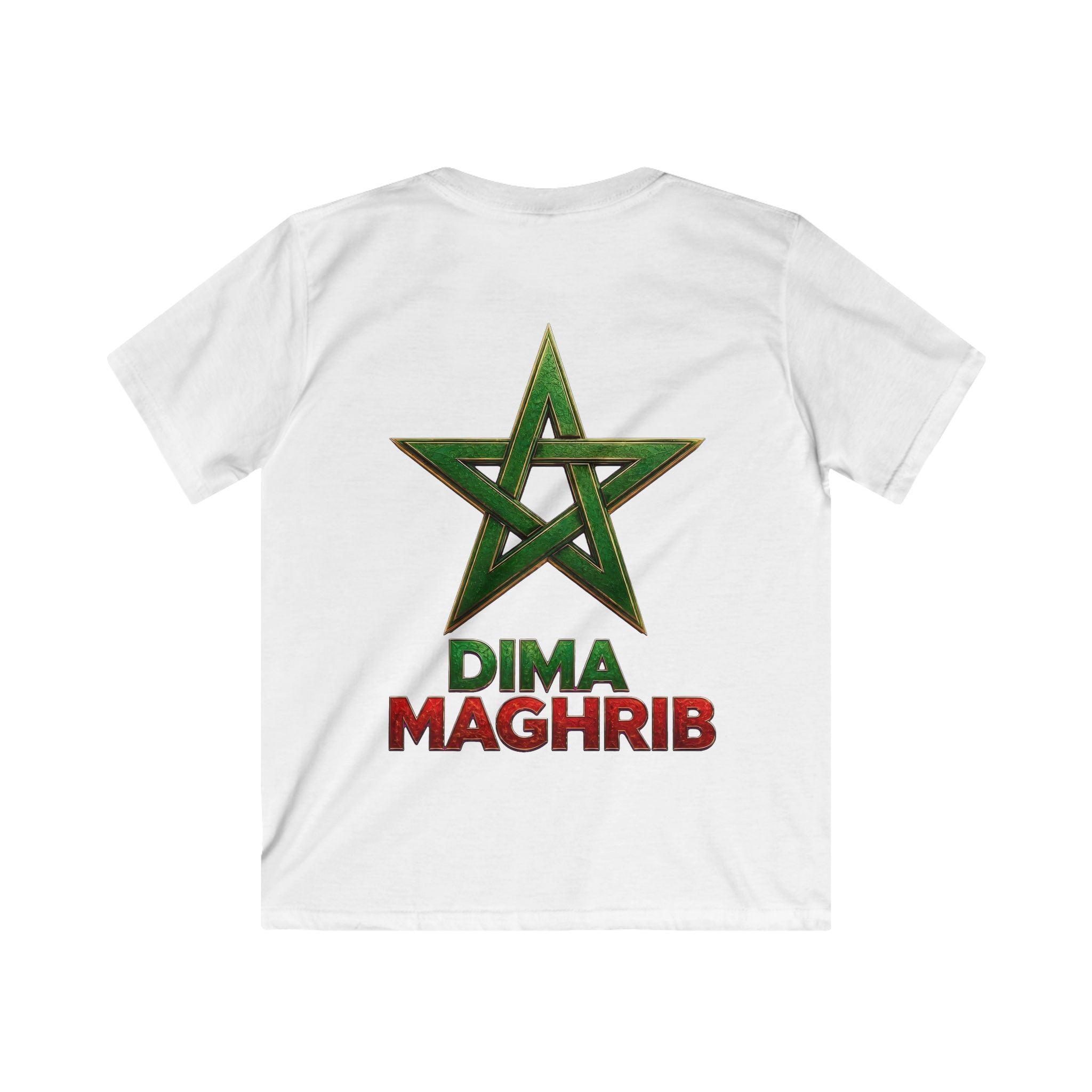 Kids Tee — Moroccan Star Crest “Dima Maghrib” Youth T‑Shirt