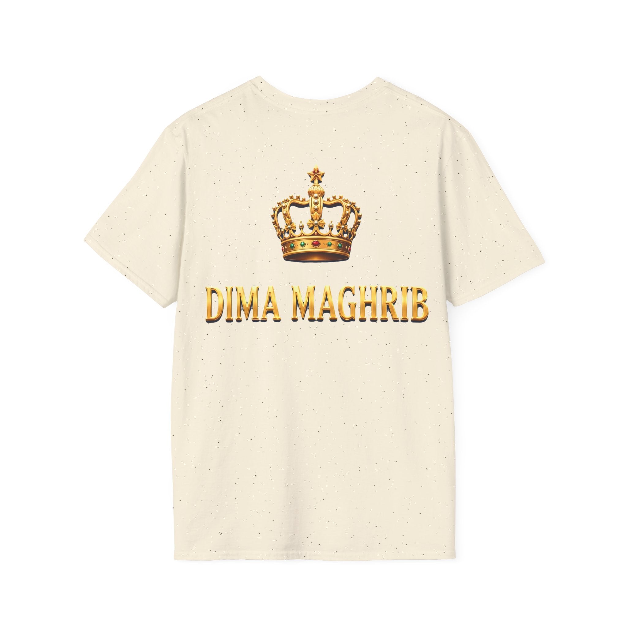 Crown Name T‑Shirt — "Dima Maghre" Embroidered Royal Chest Tee