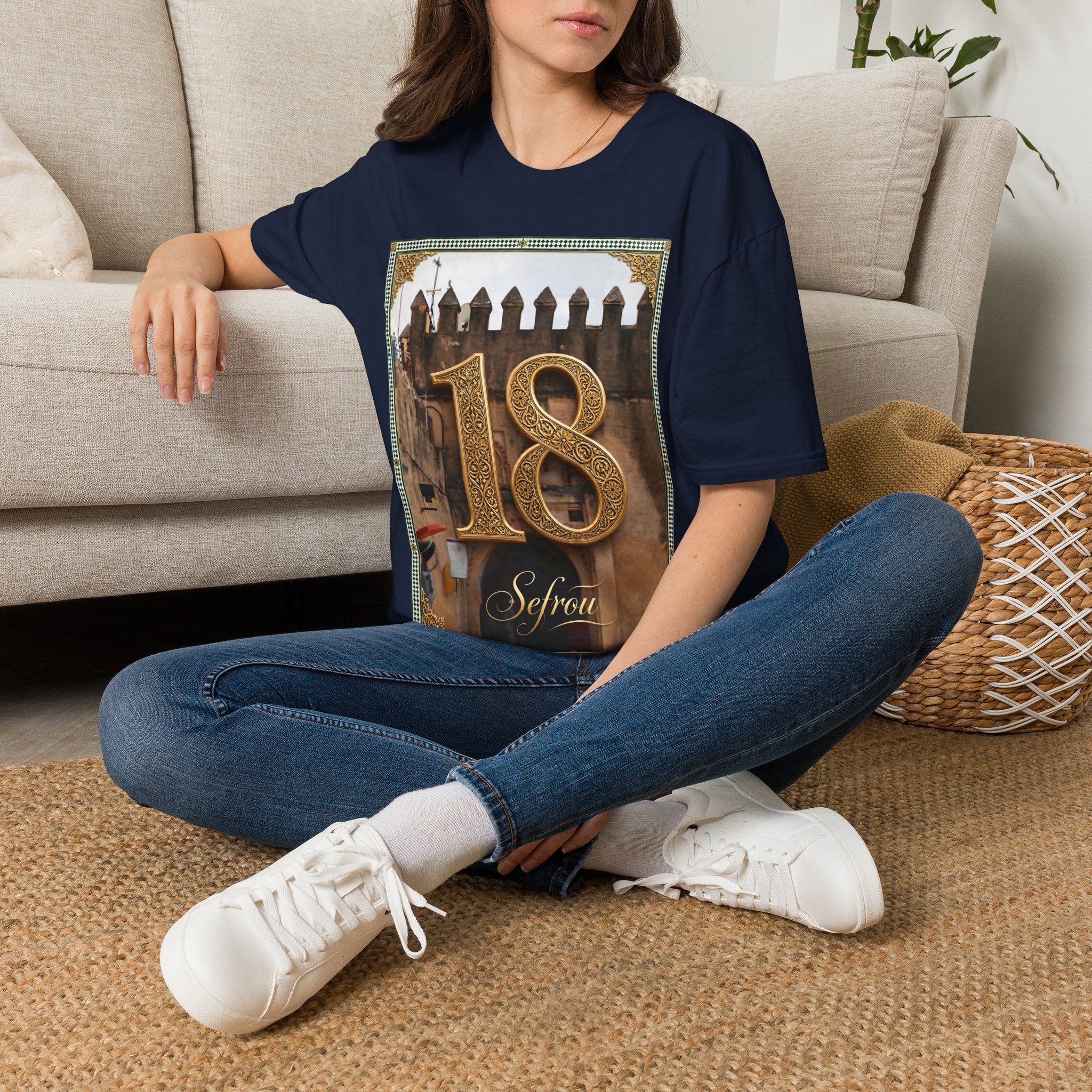 18th Birthday Tee — Elegant Gold Number Birthday T-Shirt - LUMÏA
