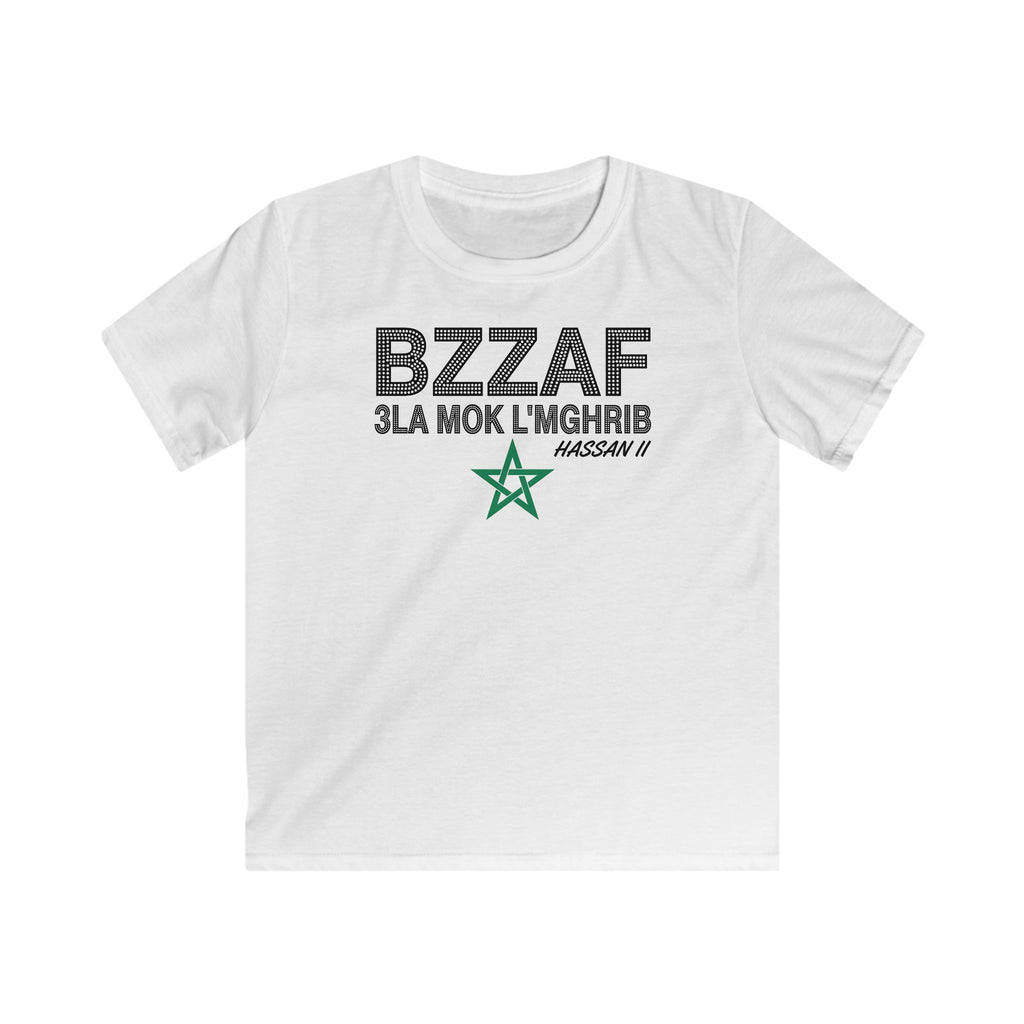 Kids Tee — "Bzzaf 3la Mok L'Maghrib / Dima Maghrib" Moroccan Pride Shirt