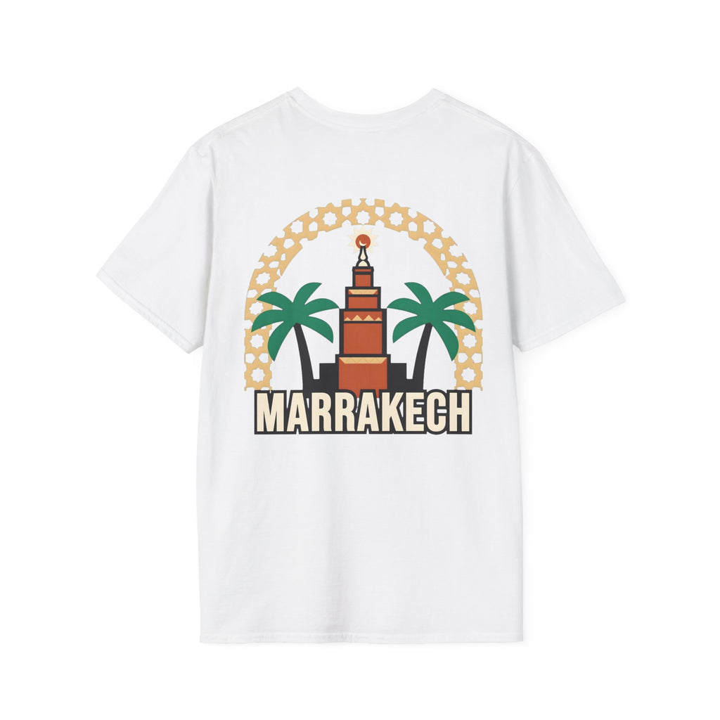 T-shirt Marrakech Palmiers — Souvenir de voyage au Maroc