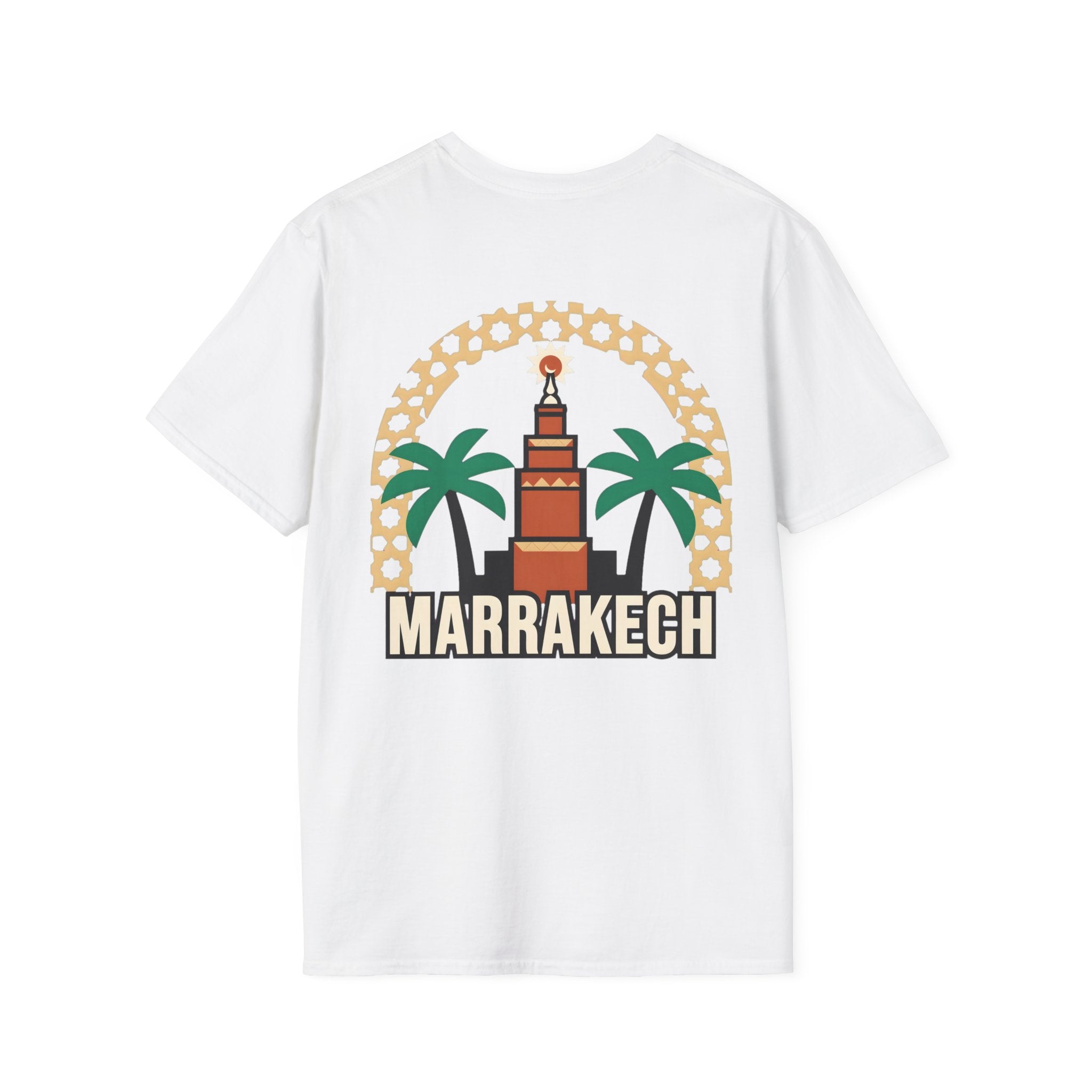 T-shirt Marrakech Palmiers — Souvenir de voyage au Maroc