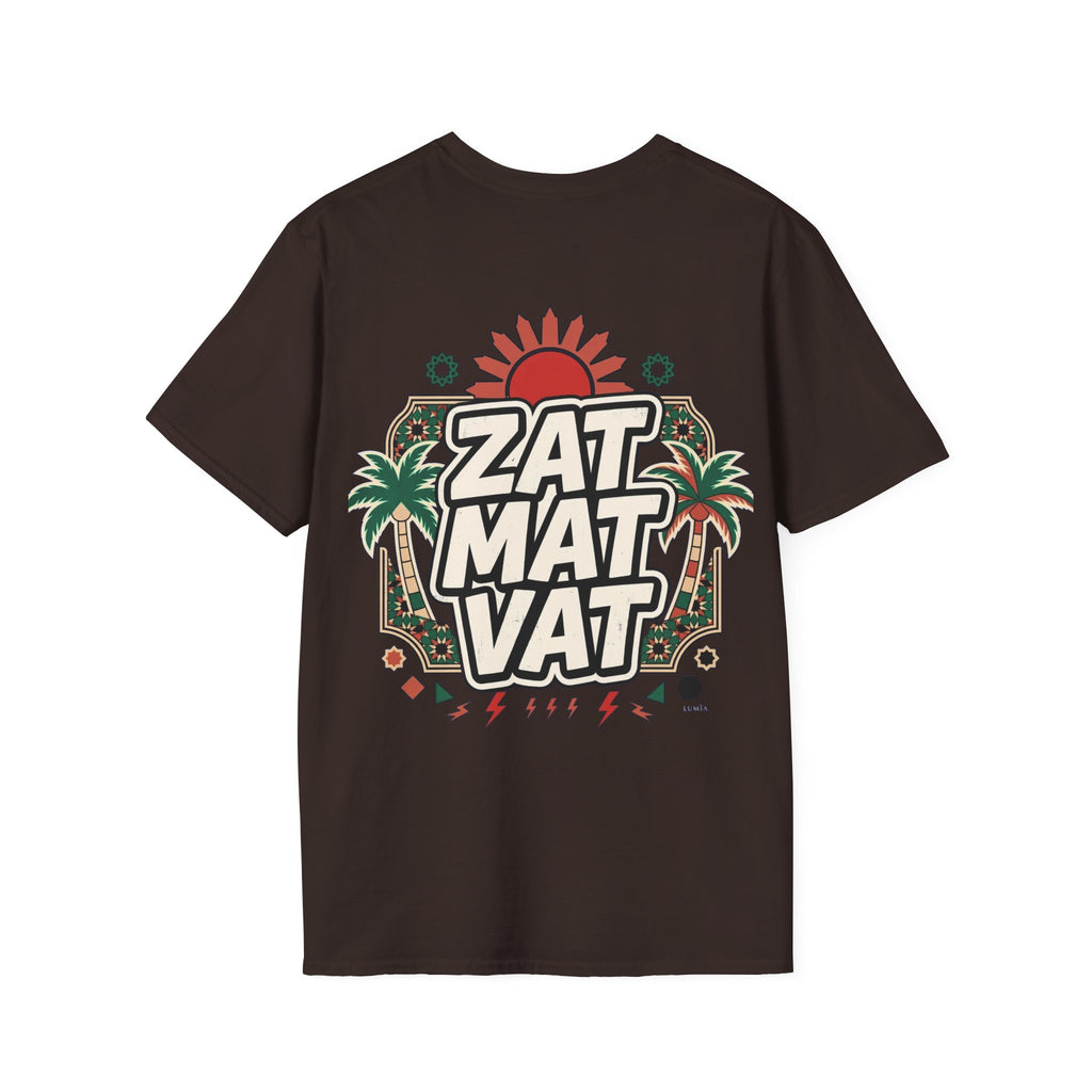 Zat Mat Vat Tropical Pop T-Shirt — Bright Hawaiian Graphic Tee - LUMÏA
