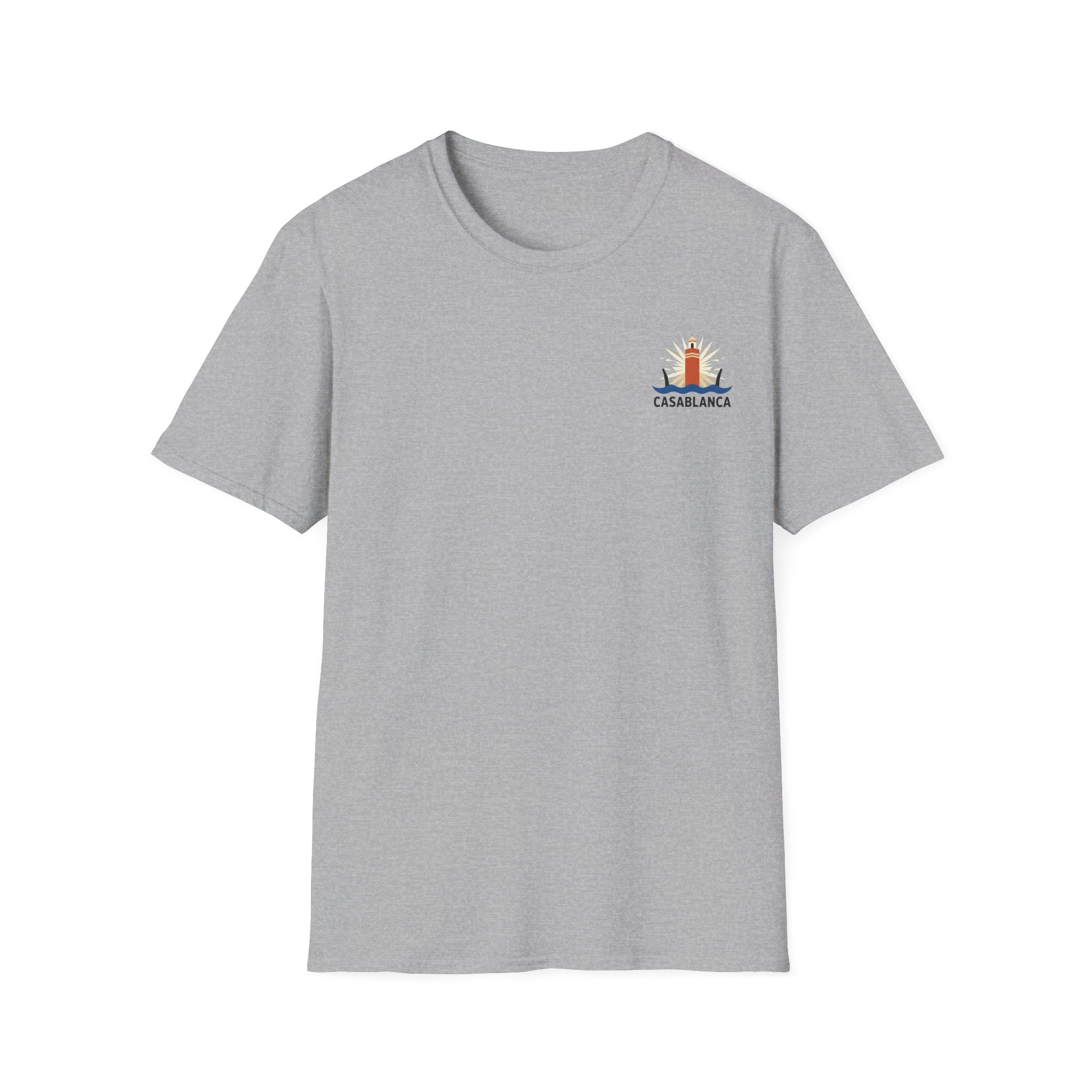 T-shirt Casablanca — Skyline minimaliste de la ville
