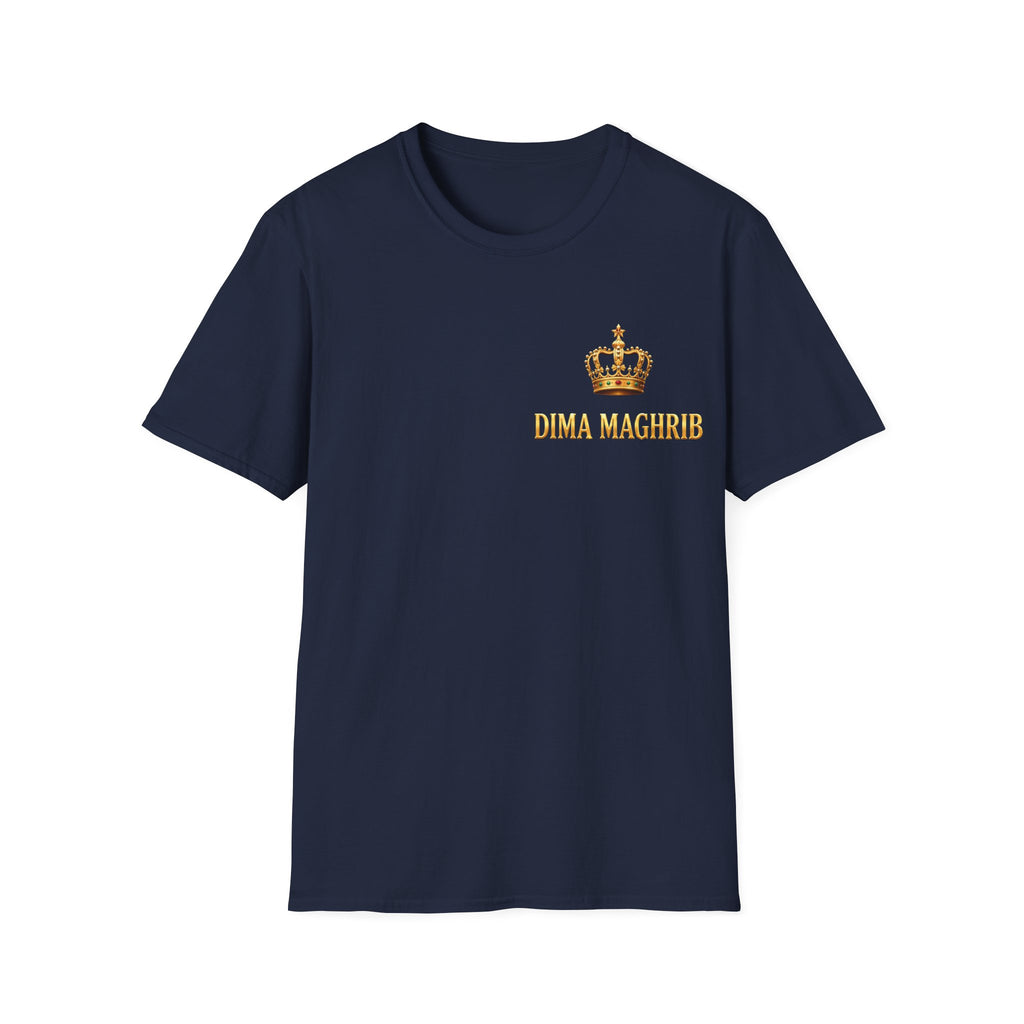 Crown Name T‑Shirt — "Dima Maghre" Embroidered Royal Chest Tee