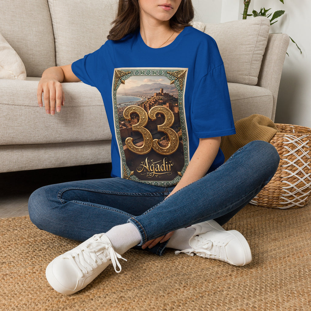 Moroccan Agadir 33 Vintage Poster T-Shirt