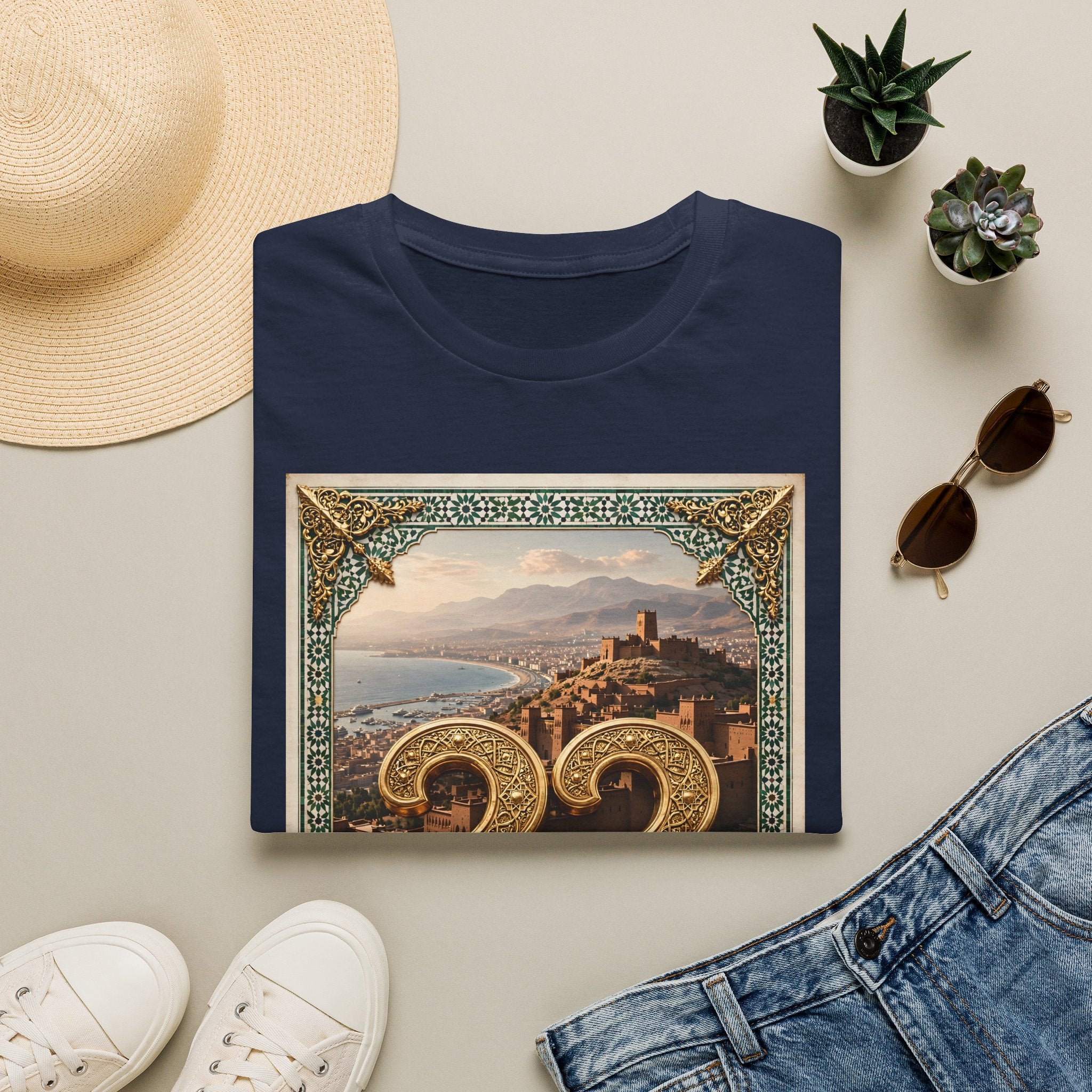 Moroccan Agadir 33 Vintage Poster T-Shirt - LUMÏA