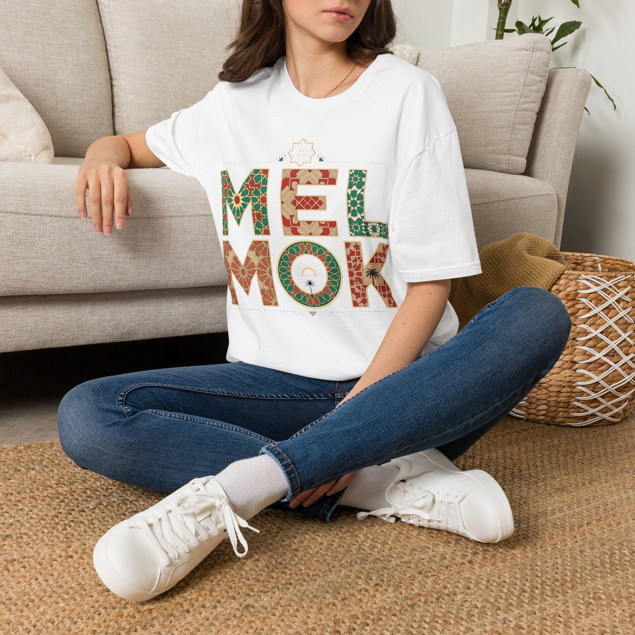 Melbourne Mosaic T-Shirt — Geometric Floral City Design