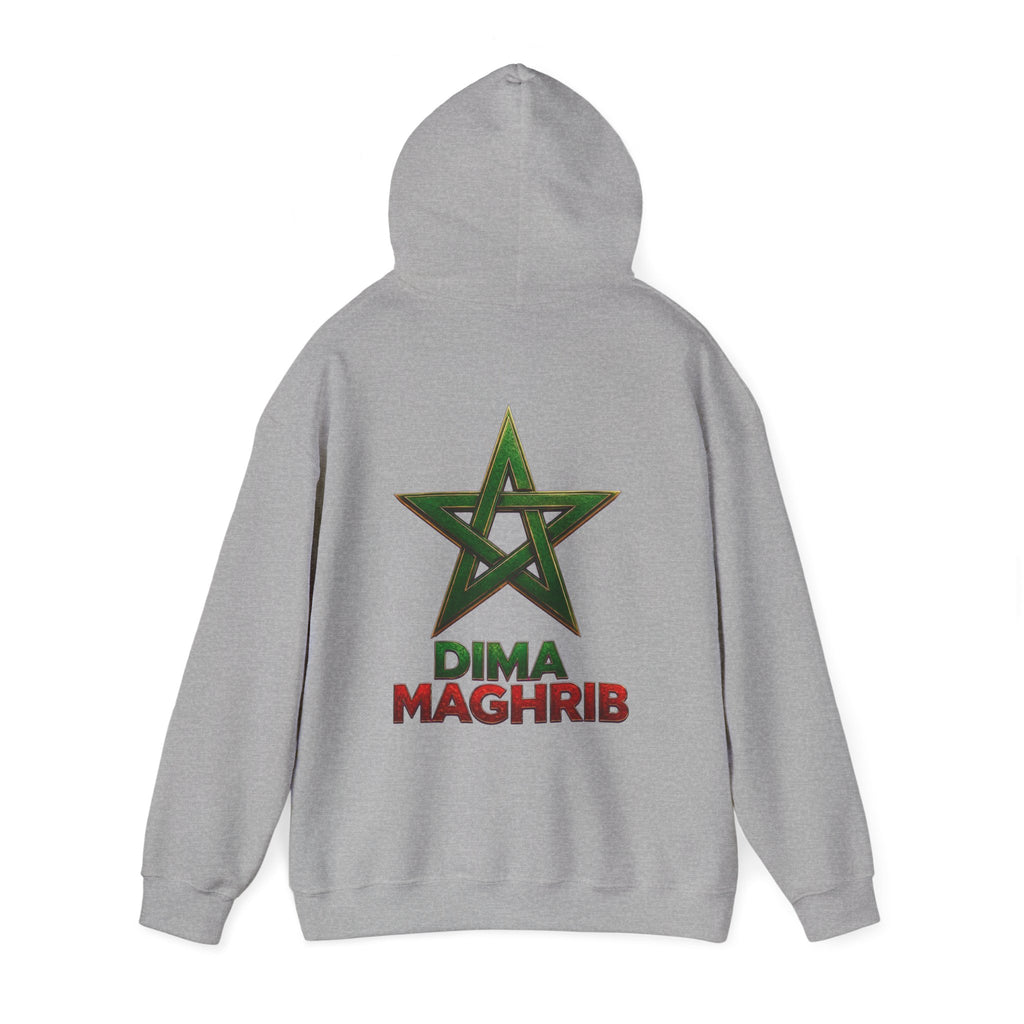 Dima Maghrib Star Hoodie – Moroccan Pride Graphic Pullover - LUMÏA