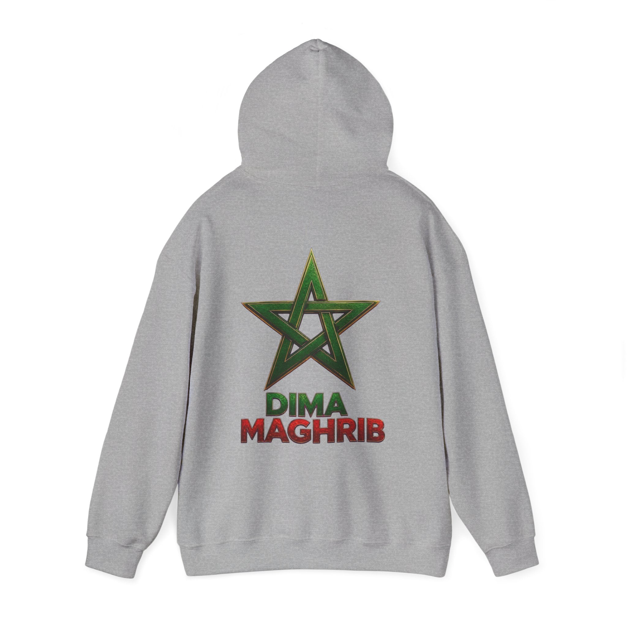 Dima Maghrib Star Hoodie – Moroccan Pride Graphic Pullover - LUMÏA