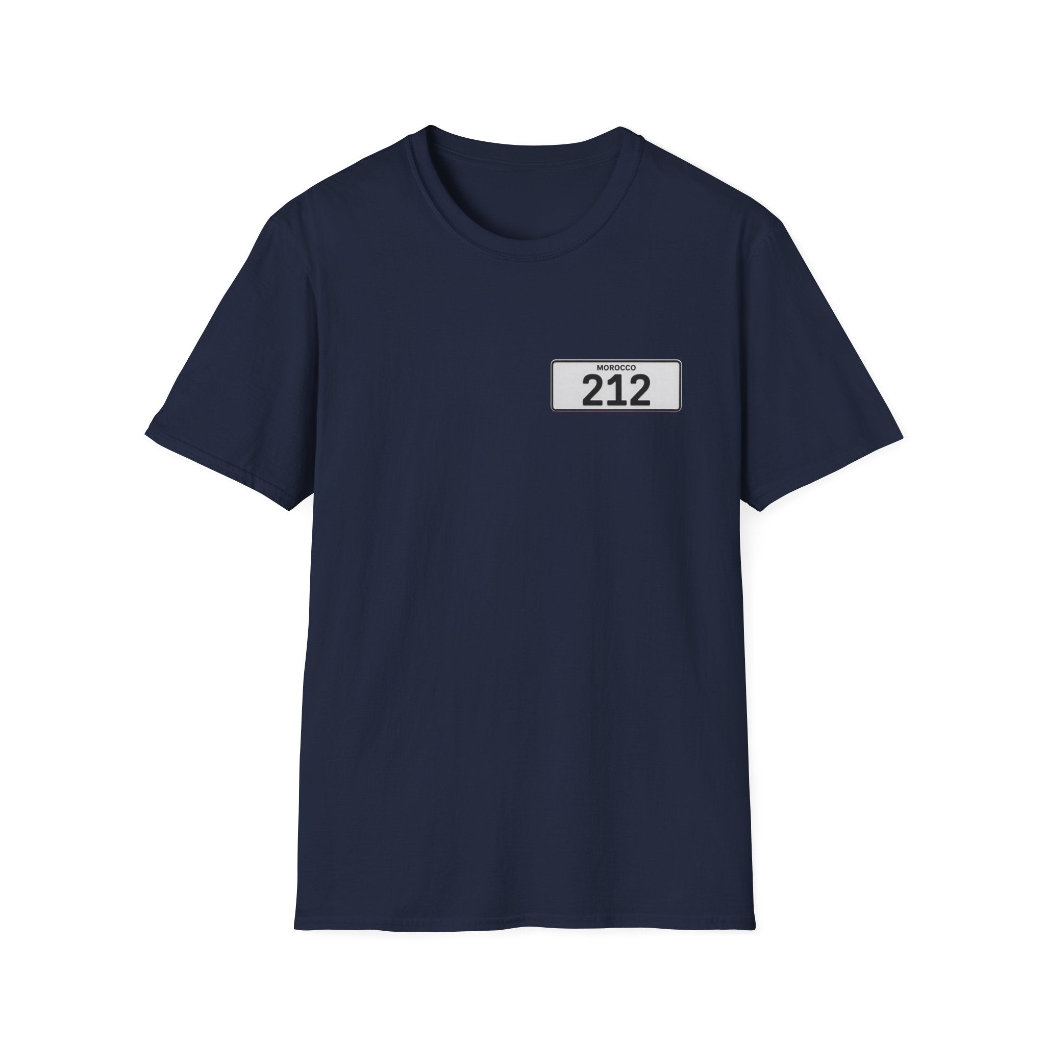 T-Shirt — Morocco 212 License Plate Minimal Tee