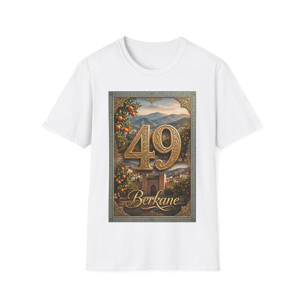 40/49 Birthday Vintage Landscape T‑Shirt — Personalized 'Berkane' Name Retro Number Tee
