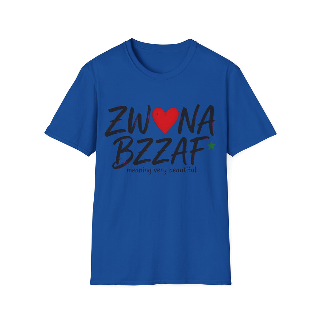 T-Shirt — Zwna Bzzaf Heart Logo Tee (Meaning: Very Beautiful)